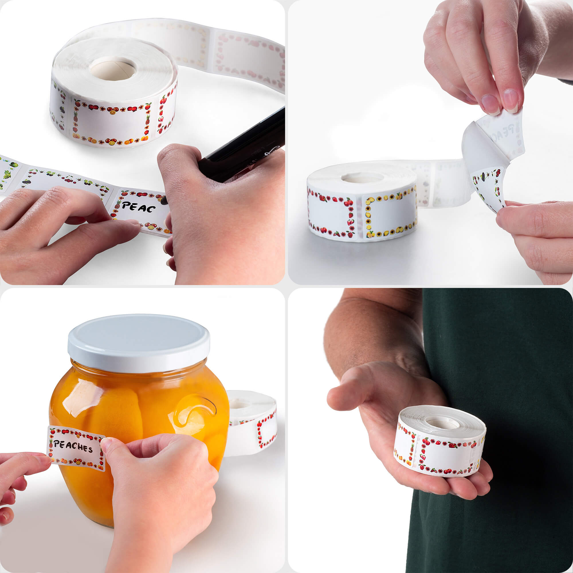 Etykiety samoprzylepne Sefro 5 x 3 cm kolorowe 500 szt.