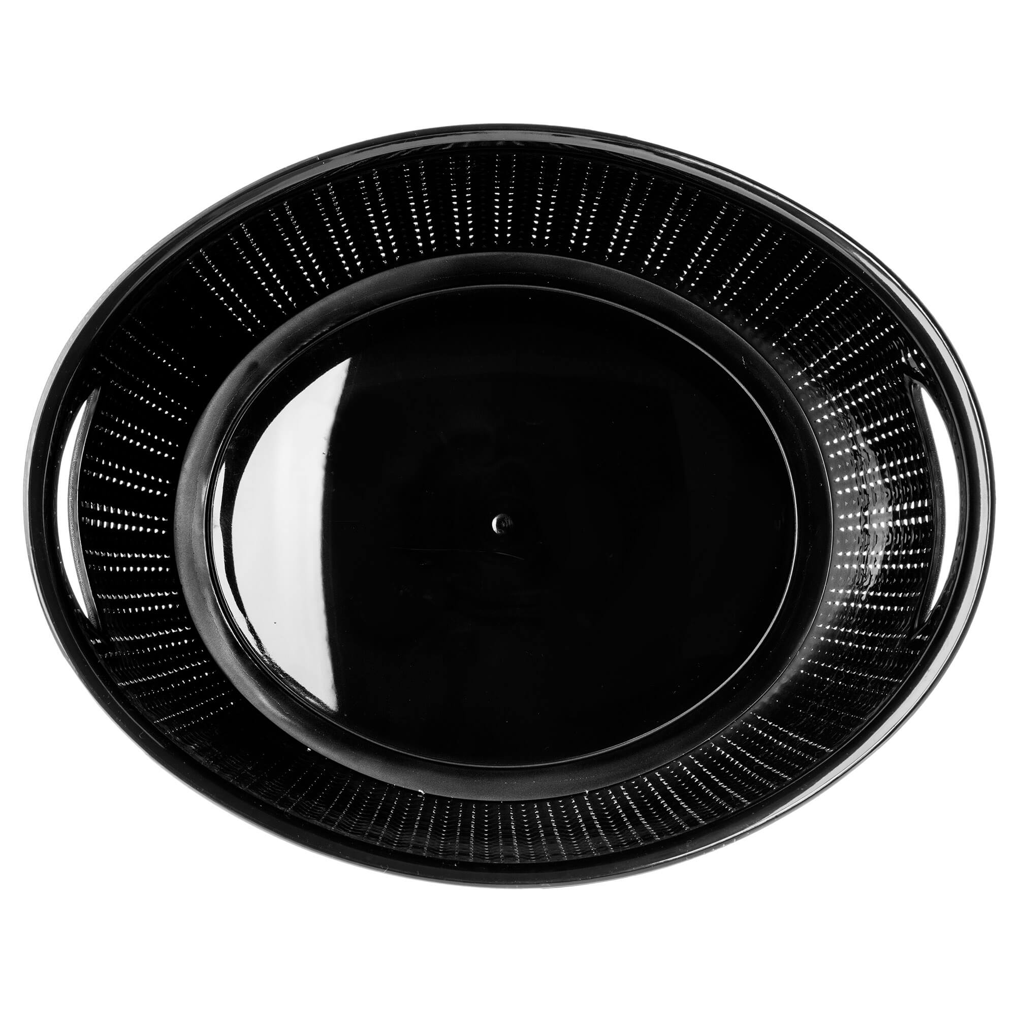 Koszyk plastikowy owalny 9L, czarny