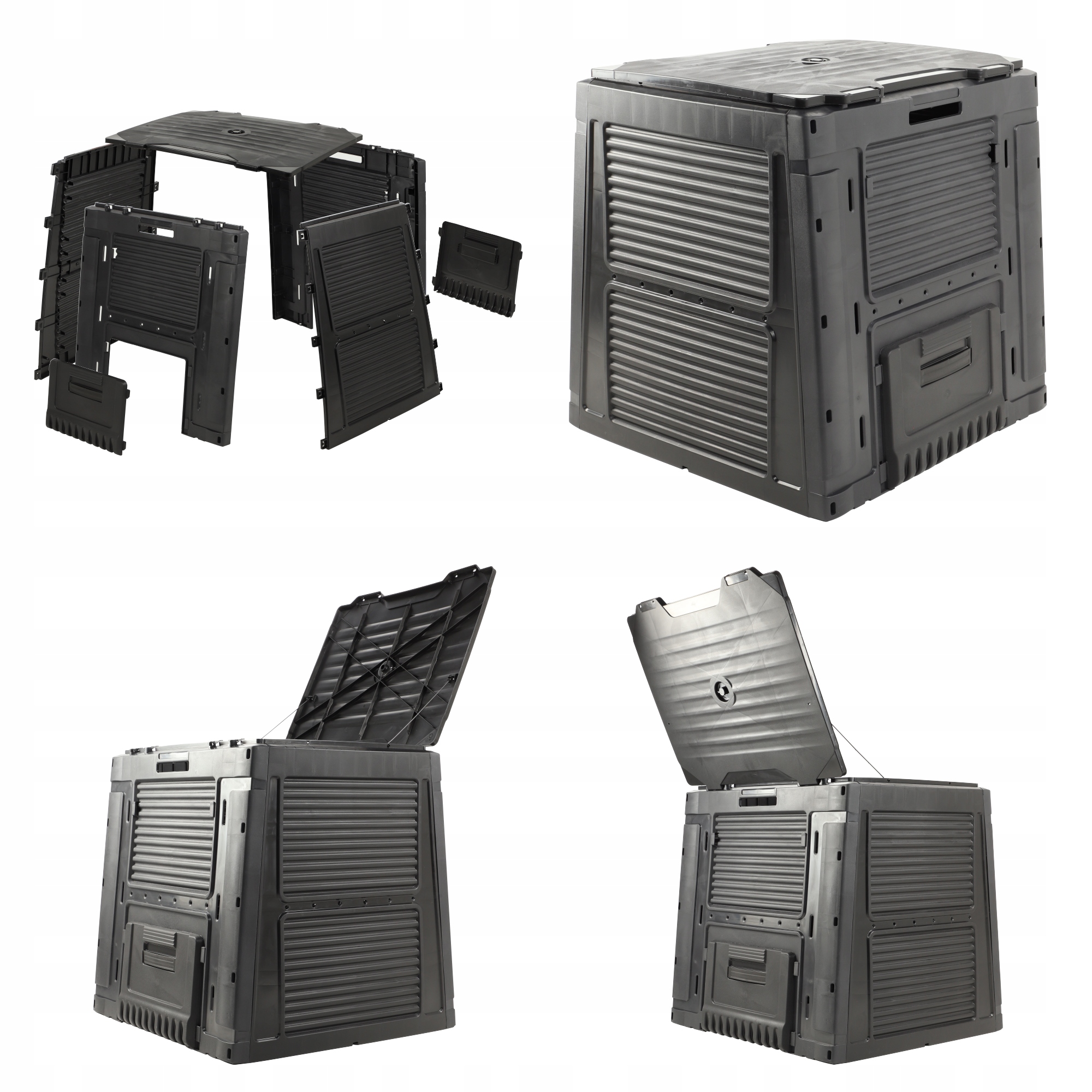 Kompostownik ogrodowy Keter 470L, czarny