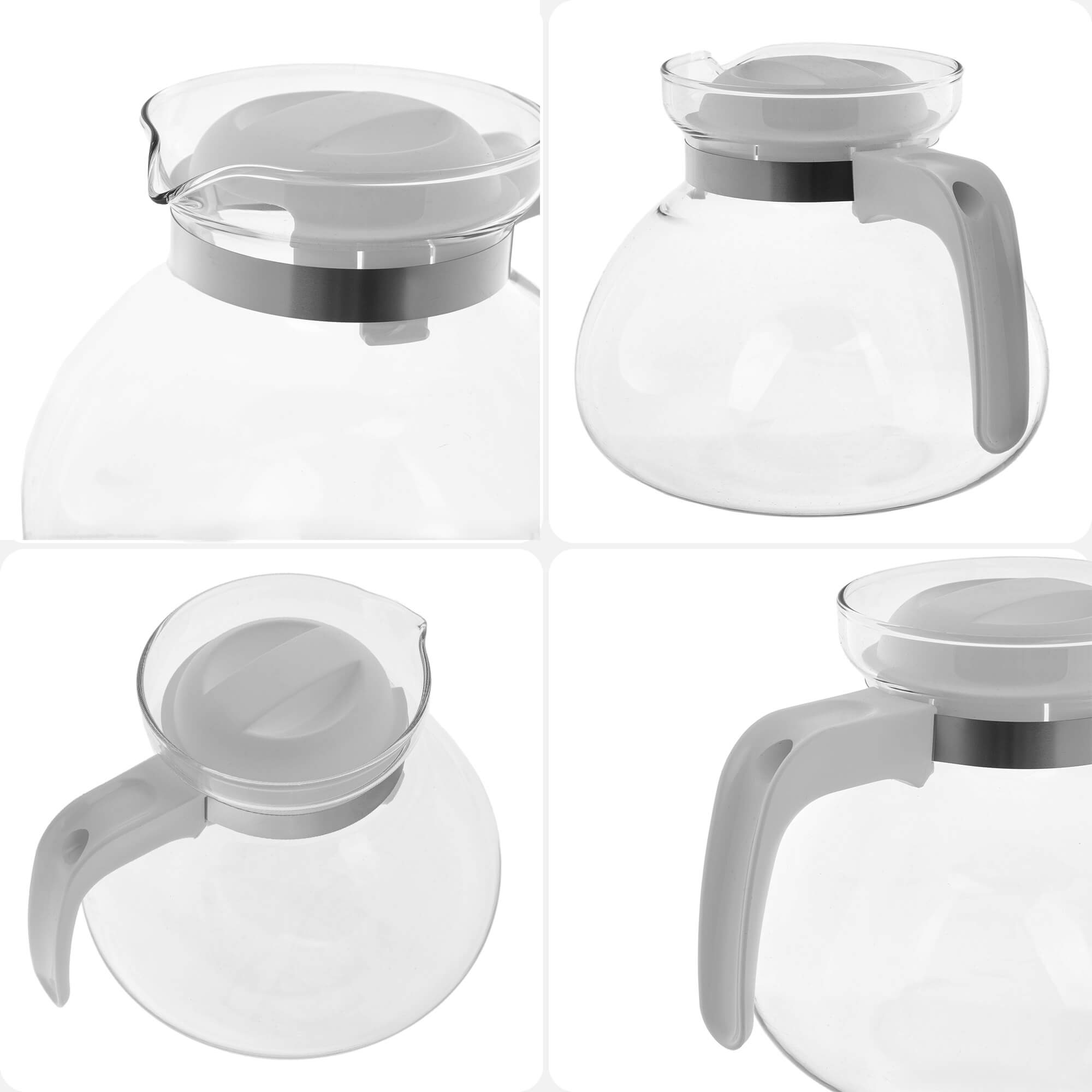 Dzbanek żaroodporny Flond, 1,7L, biały