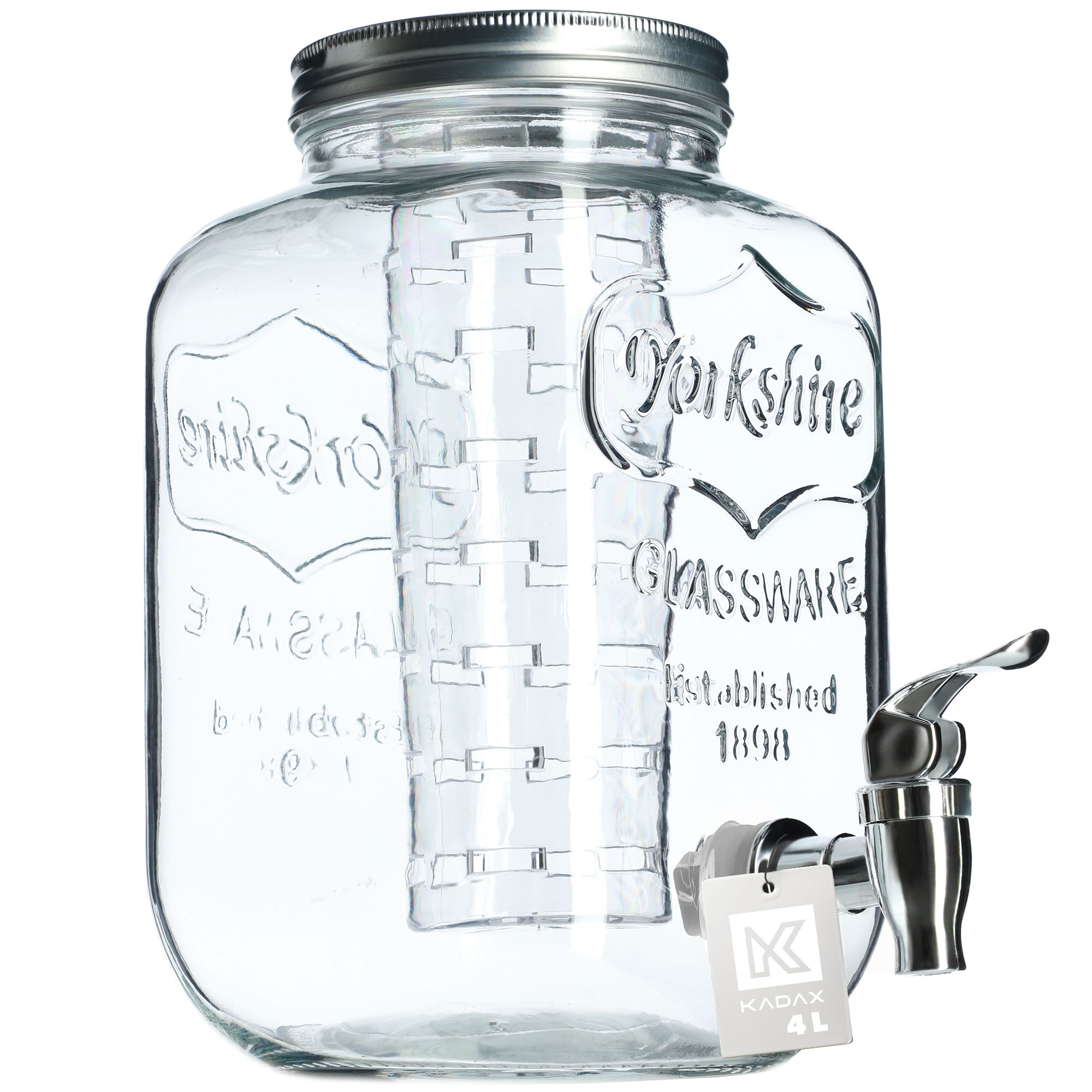 Słój z kranikiem 4L na lemoniadę i wkładem Rodez