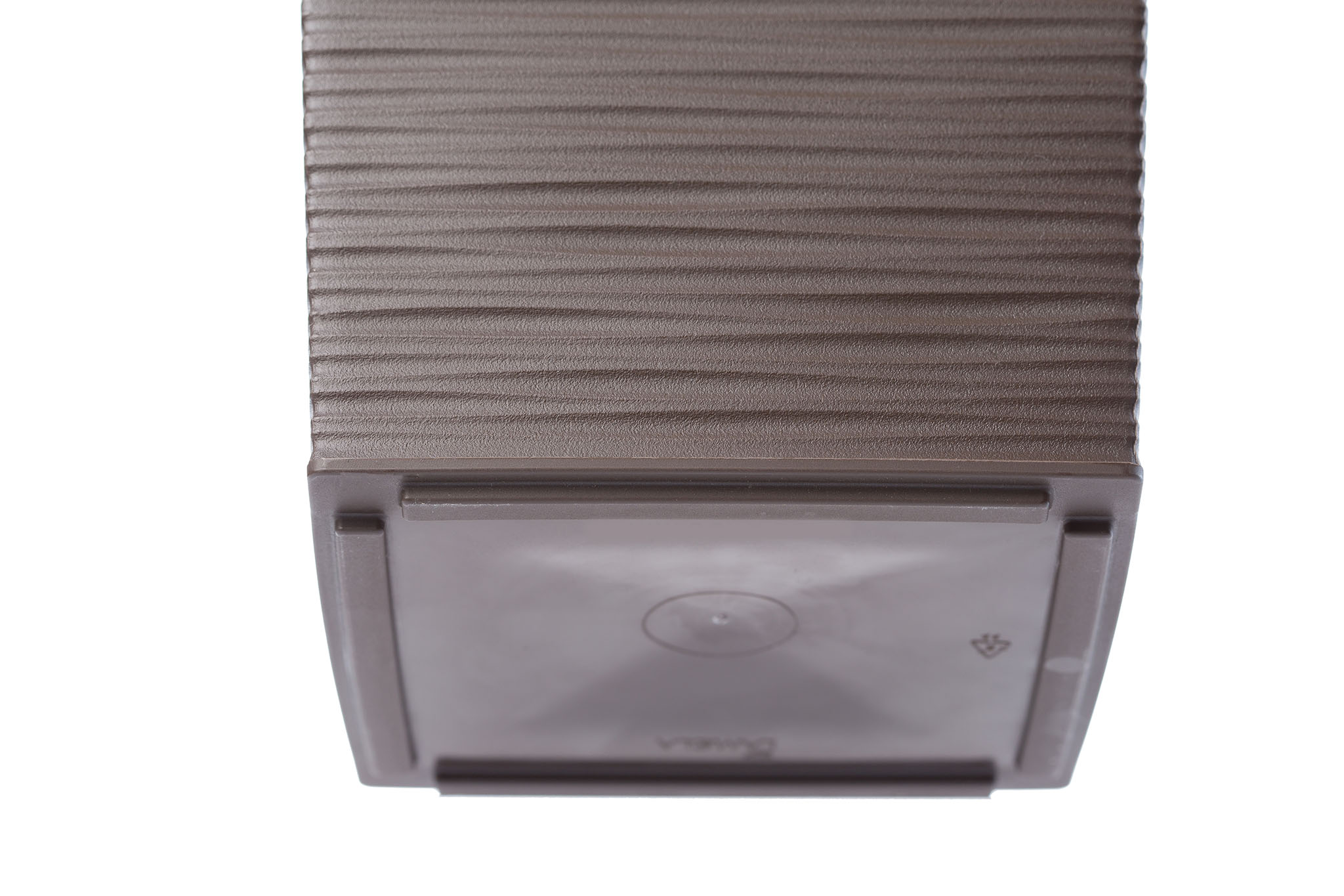 Donica na kwiaty z wkładem Tuluza dłuto 25 cm, mokka