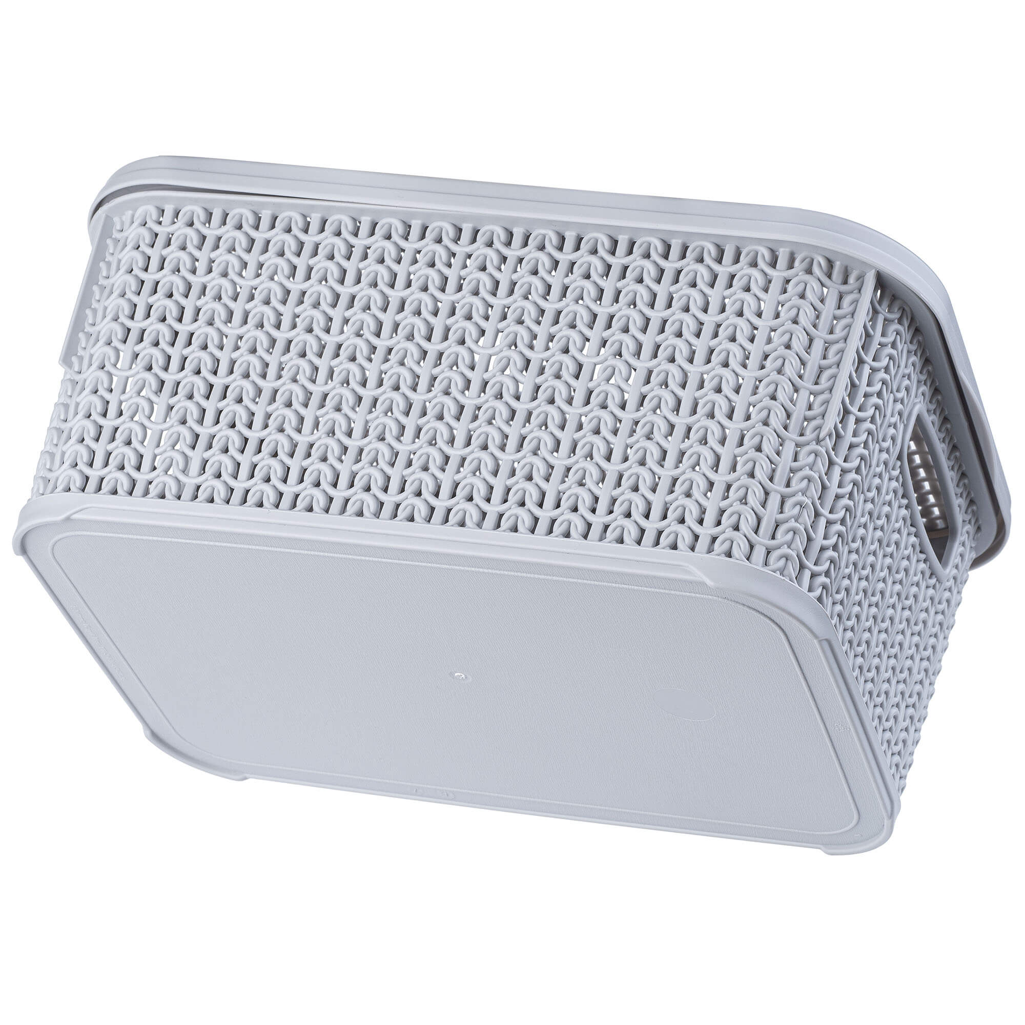 Koszyk z pokrywką 6L, szary