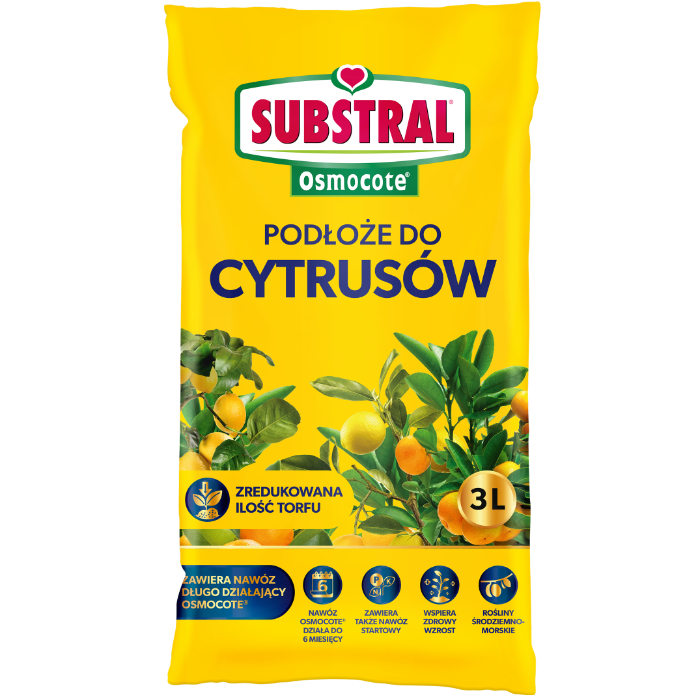 Substral Osmocote Ziemia podłoże do cytrusów 3L