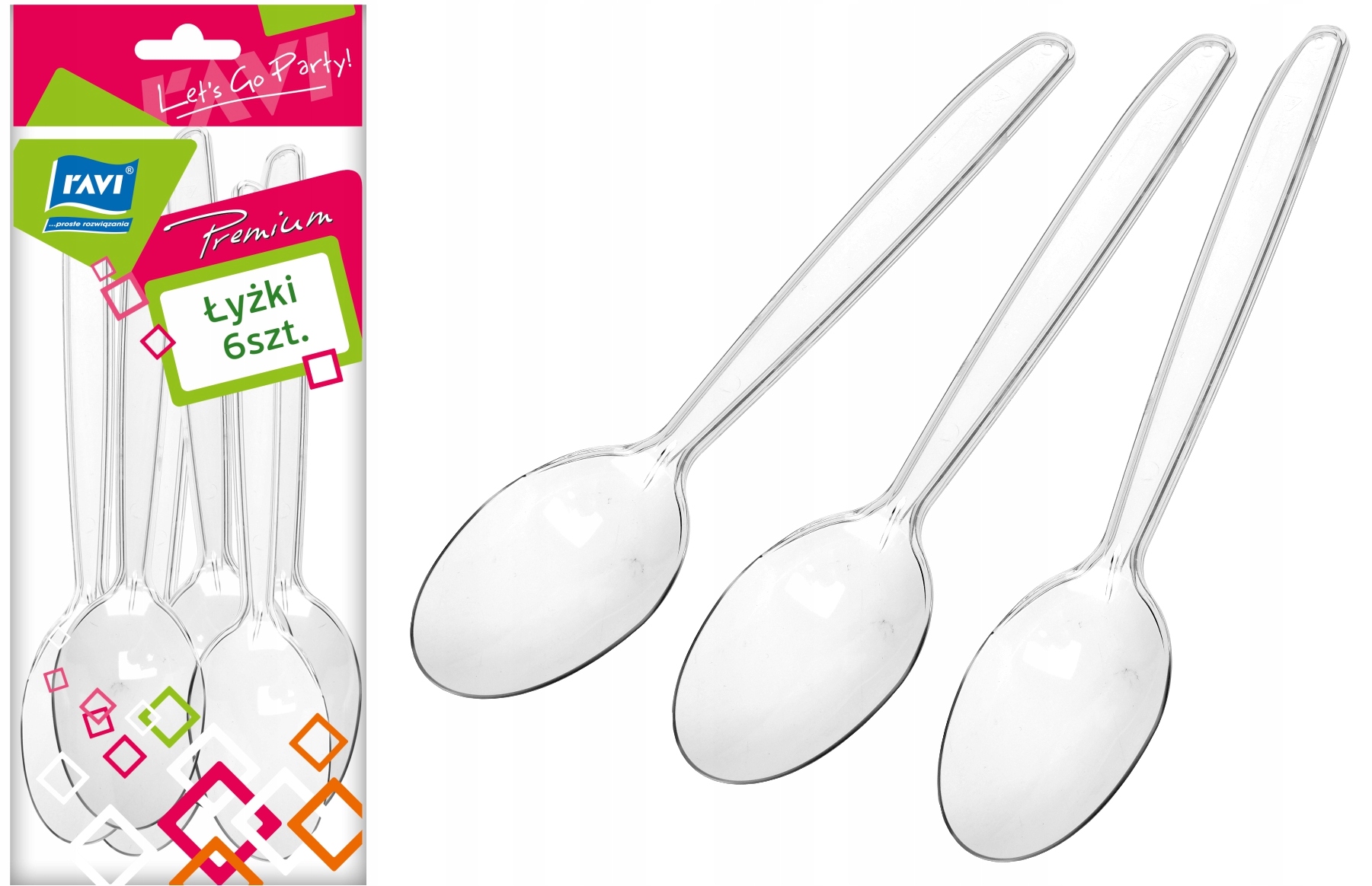 Łyżki jednorazowe Ravi Premium, 6 szt.