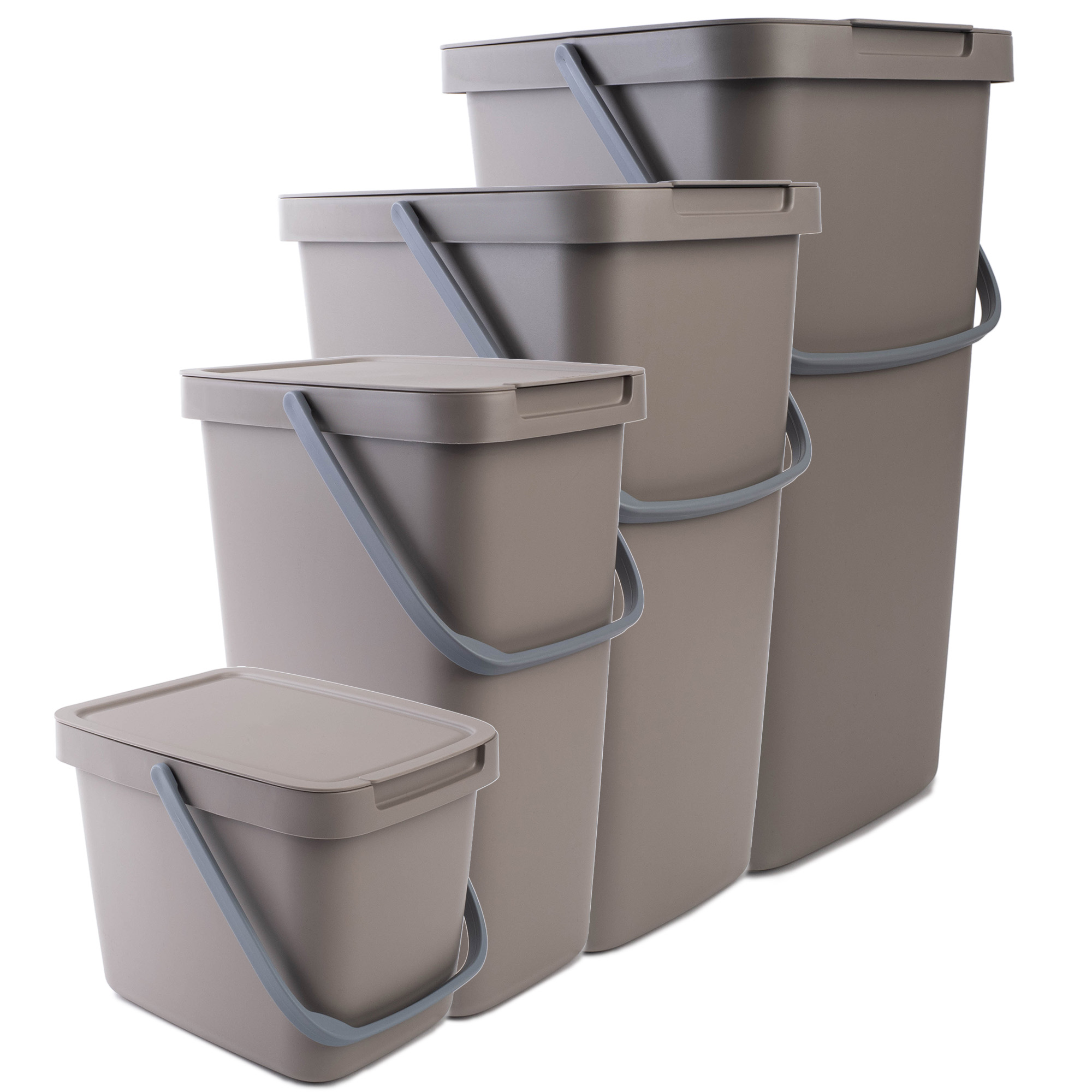 Kosz na śmieci Salans jasny brąz 25L