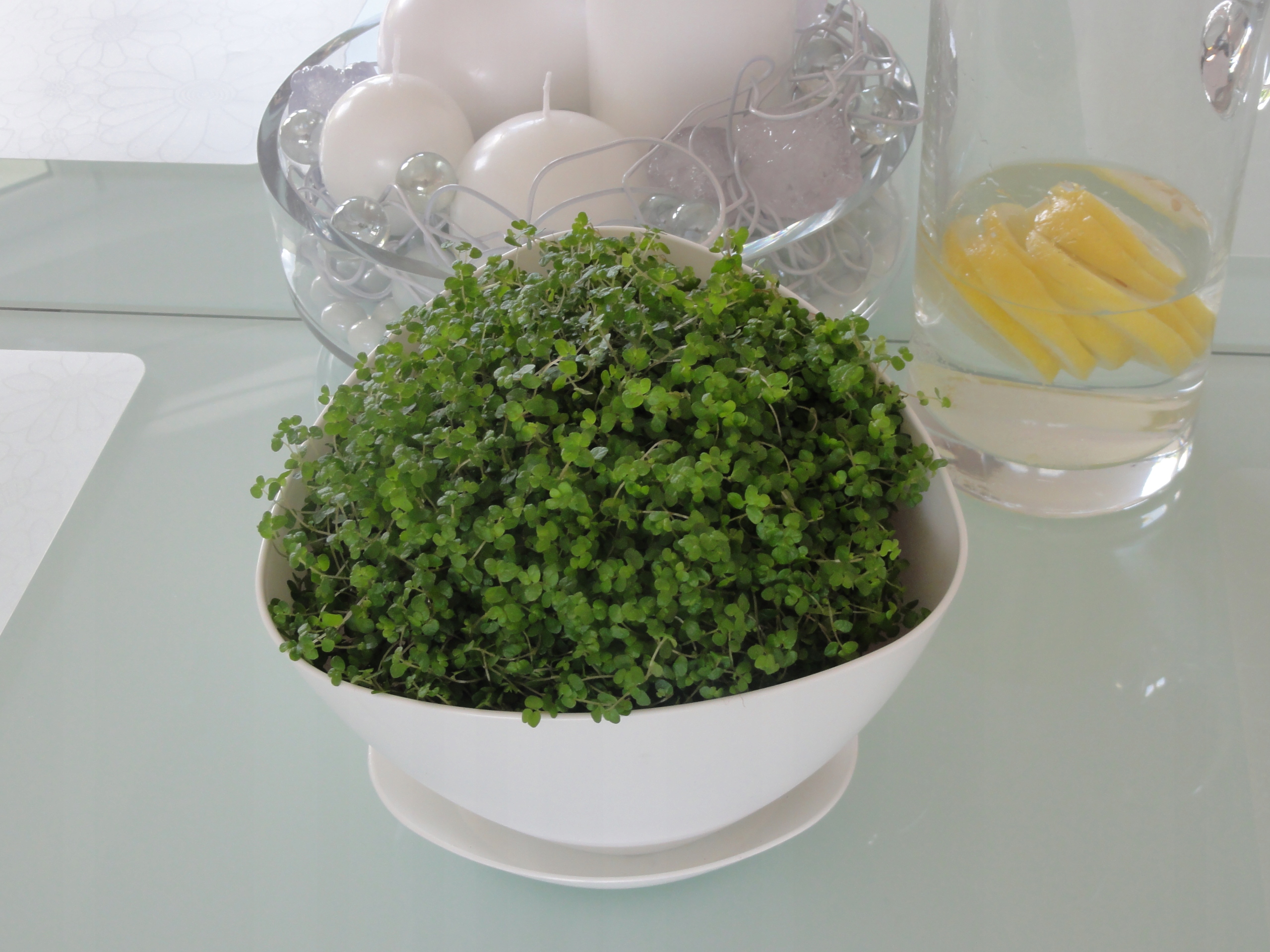 Doniczka trójkątna z podstawką 23 x 16 cm, biała