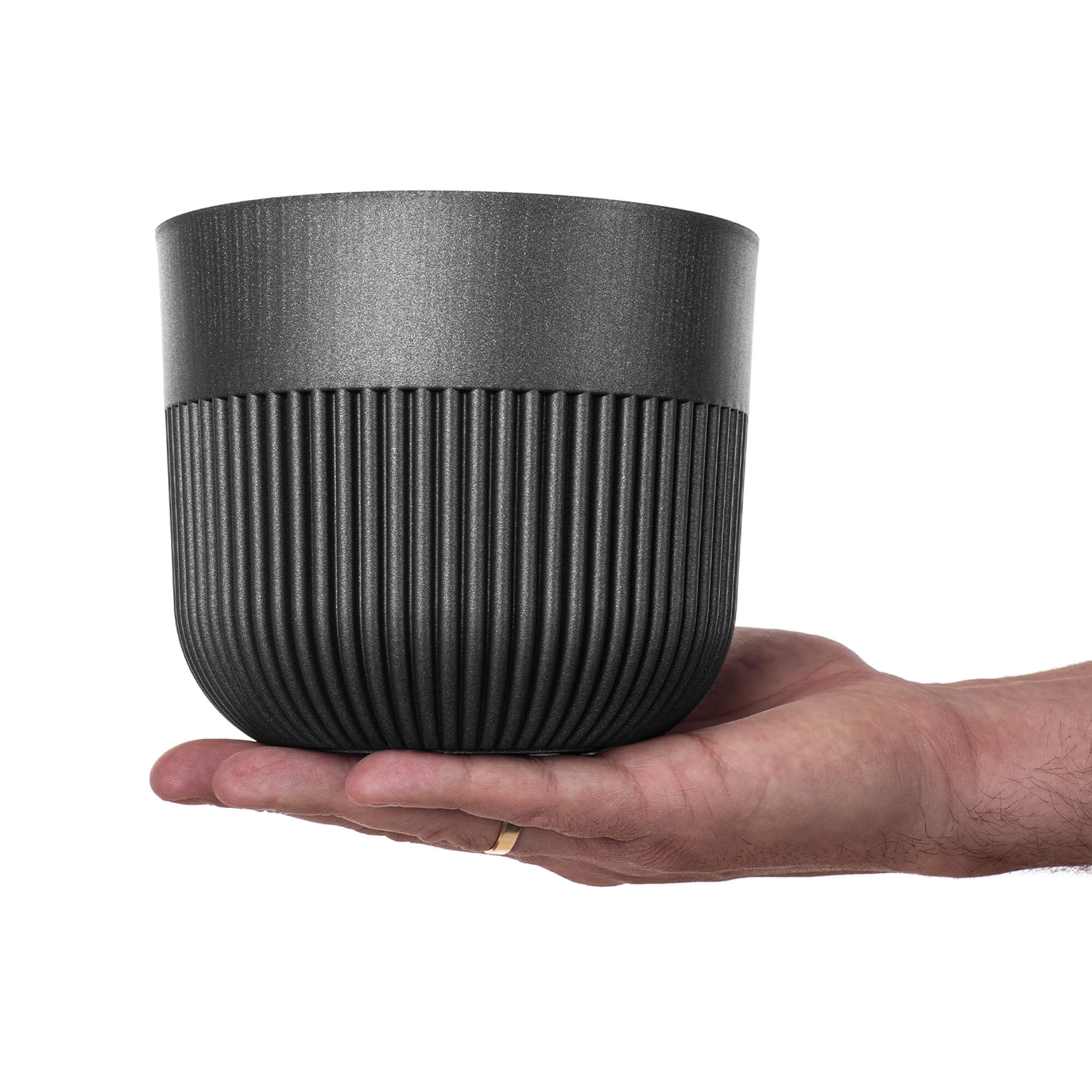 Doniczka osłonka Ornon 15 cm grafit