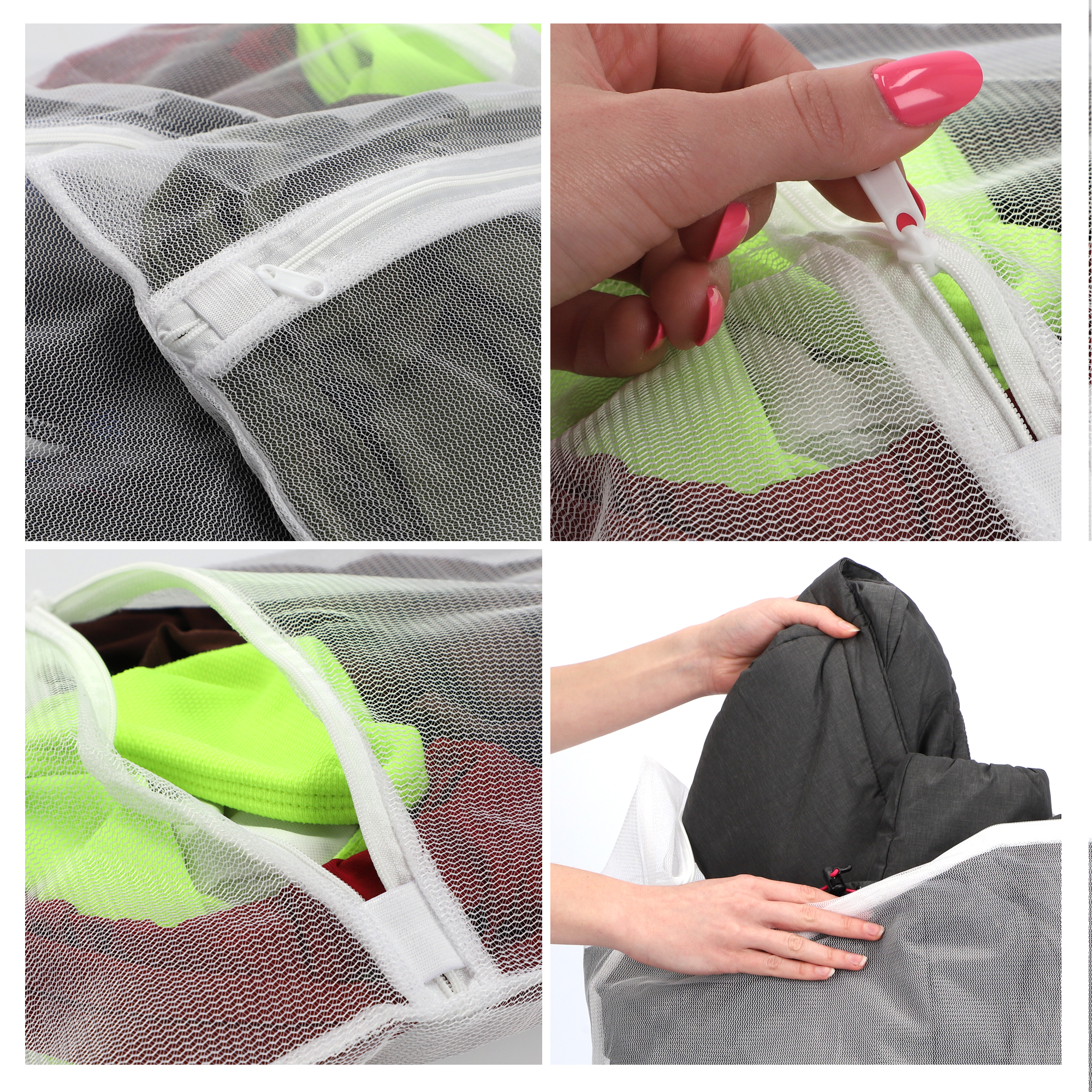 Torebki Decize na pranie ubrań i bielizny 40 x 30 cm, 3 szt.