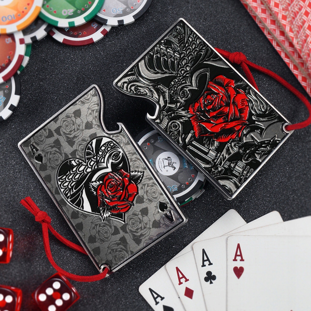 Otwieracz do butelek Banon 8 cm czarno-czerwony kier