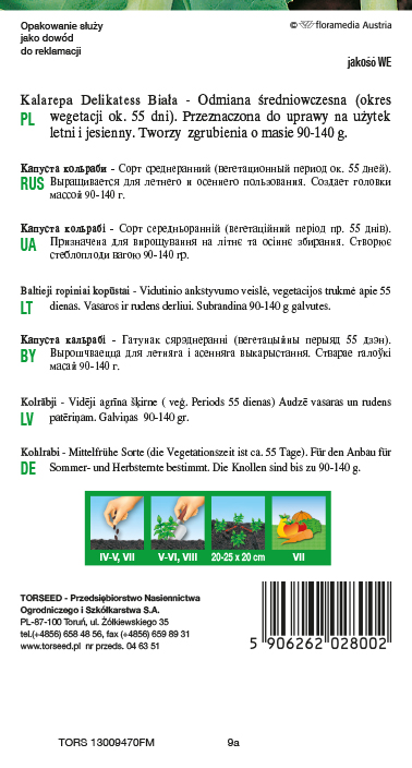 Kalarepa Delikatess Witte 2g
