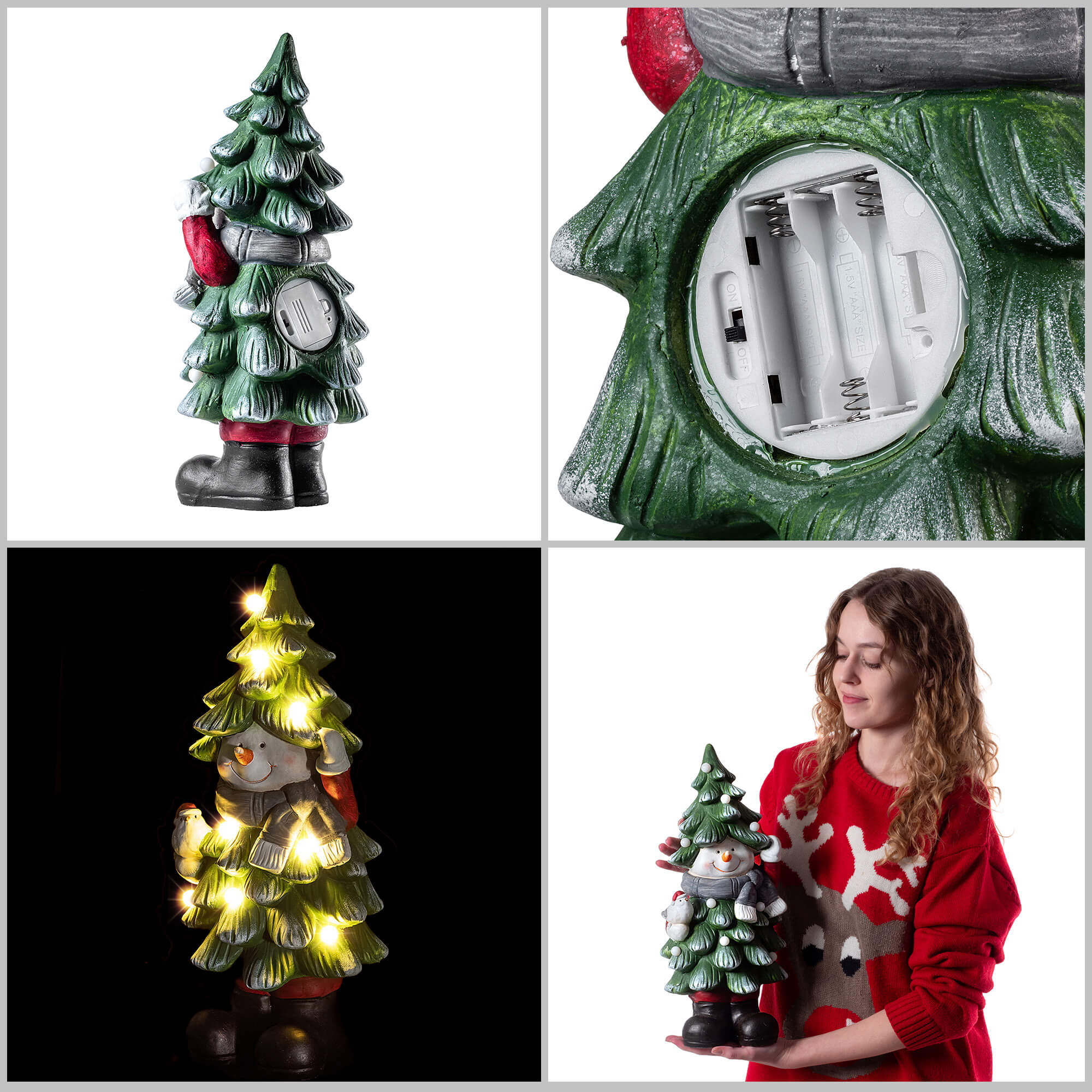 Figurka bożonarodzeniowa LED Aliud choinka