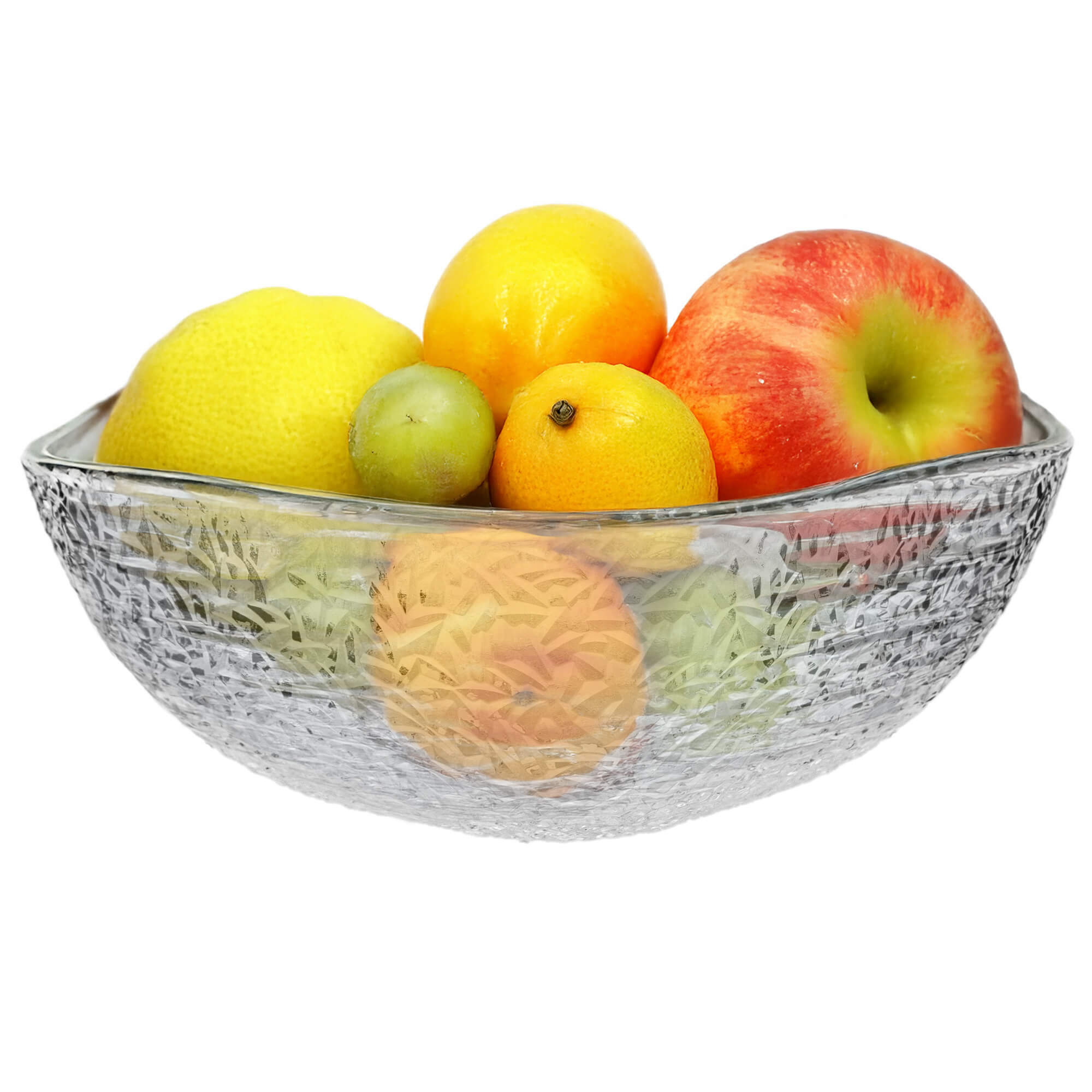 Salaterka szklana Venosa 20 cm wzór lód 1 szt.