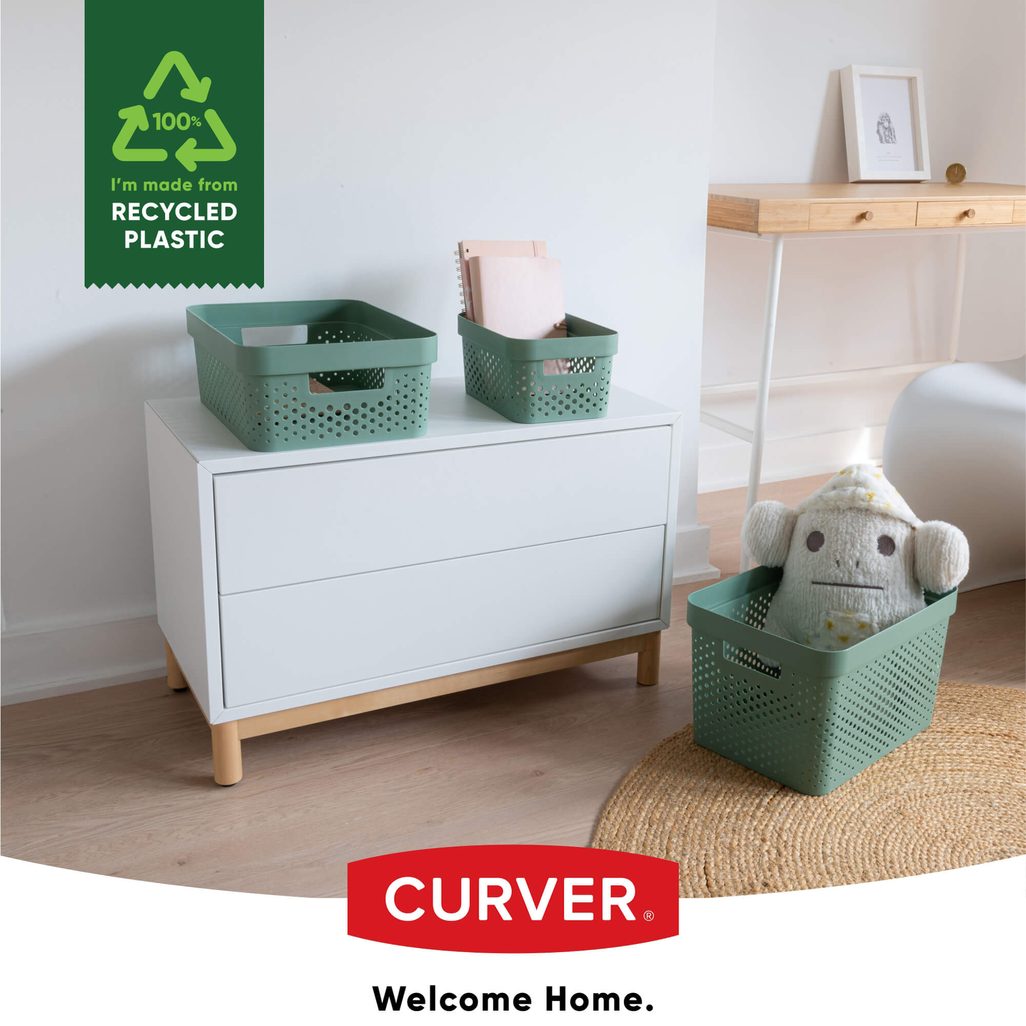 Pojemnik plastikowy Infinity Eko Curver 4.5L, zielony