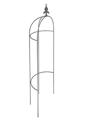 Obelisk ogrodowy na kwiaty metalowy 35 x 120 cm