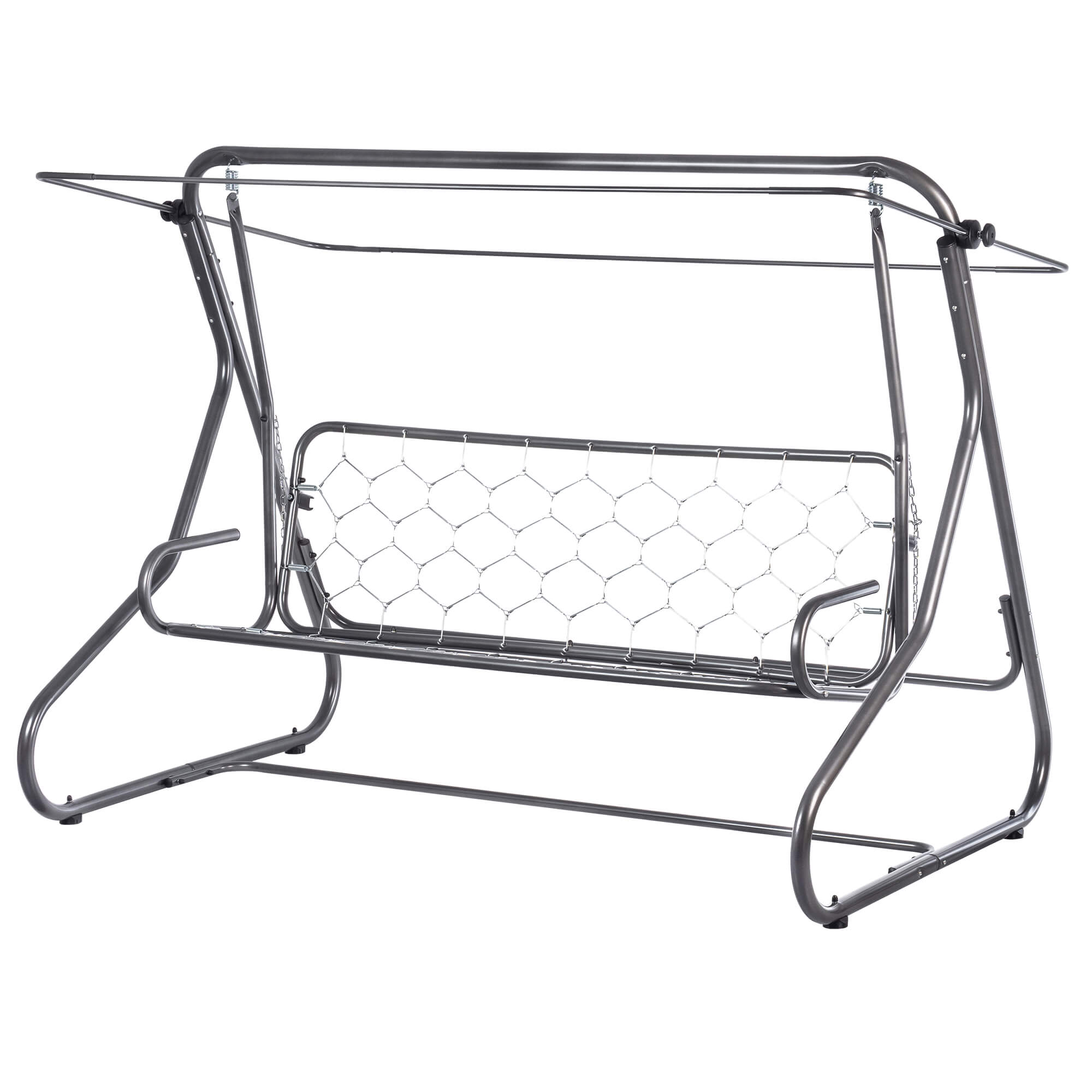 Huśtawka ogrodowa z daszkiem 208 x 159 cm, liście