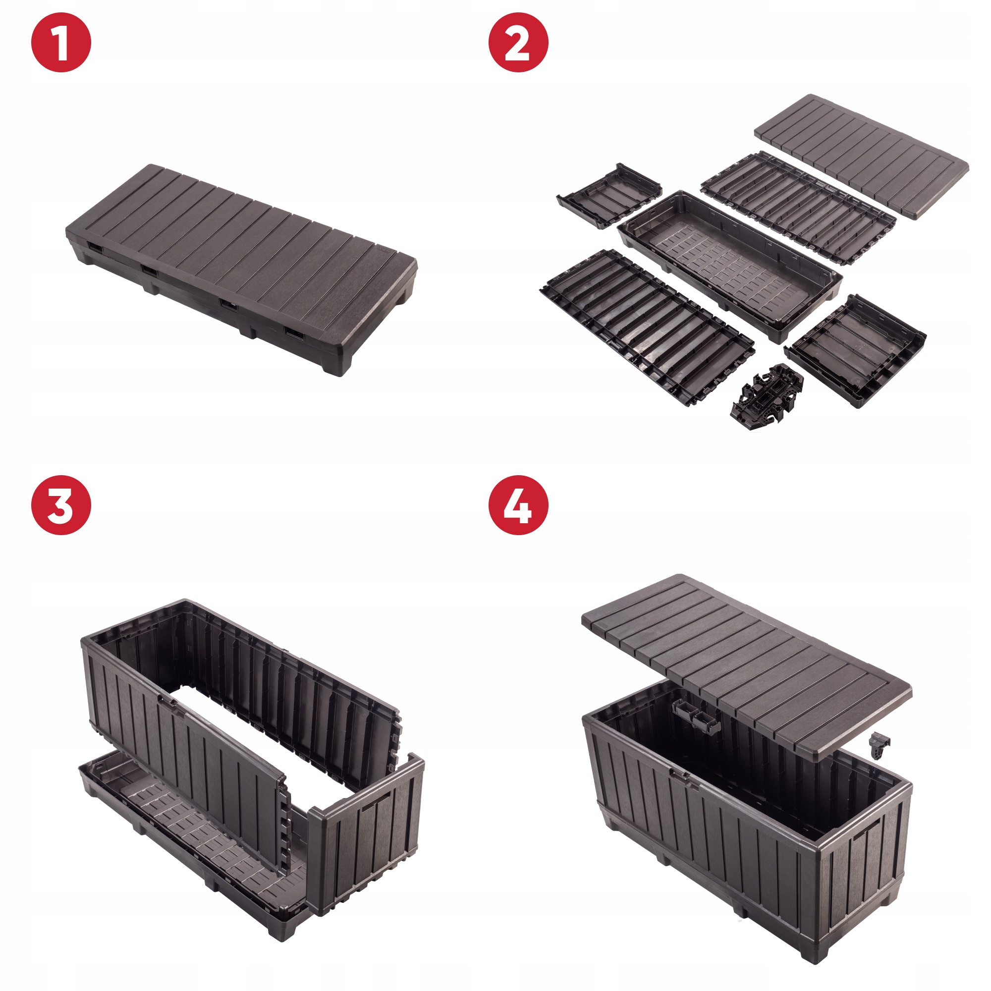 Skrzynia ogrodowa 350L Keter Kentwood Storage Box, brązowa