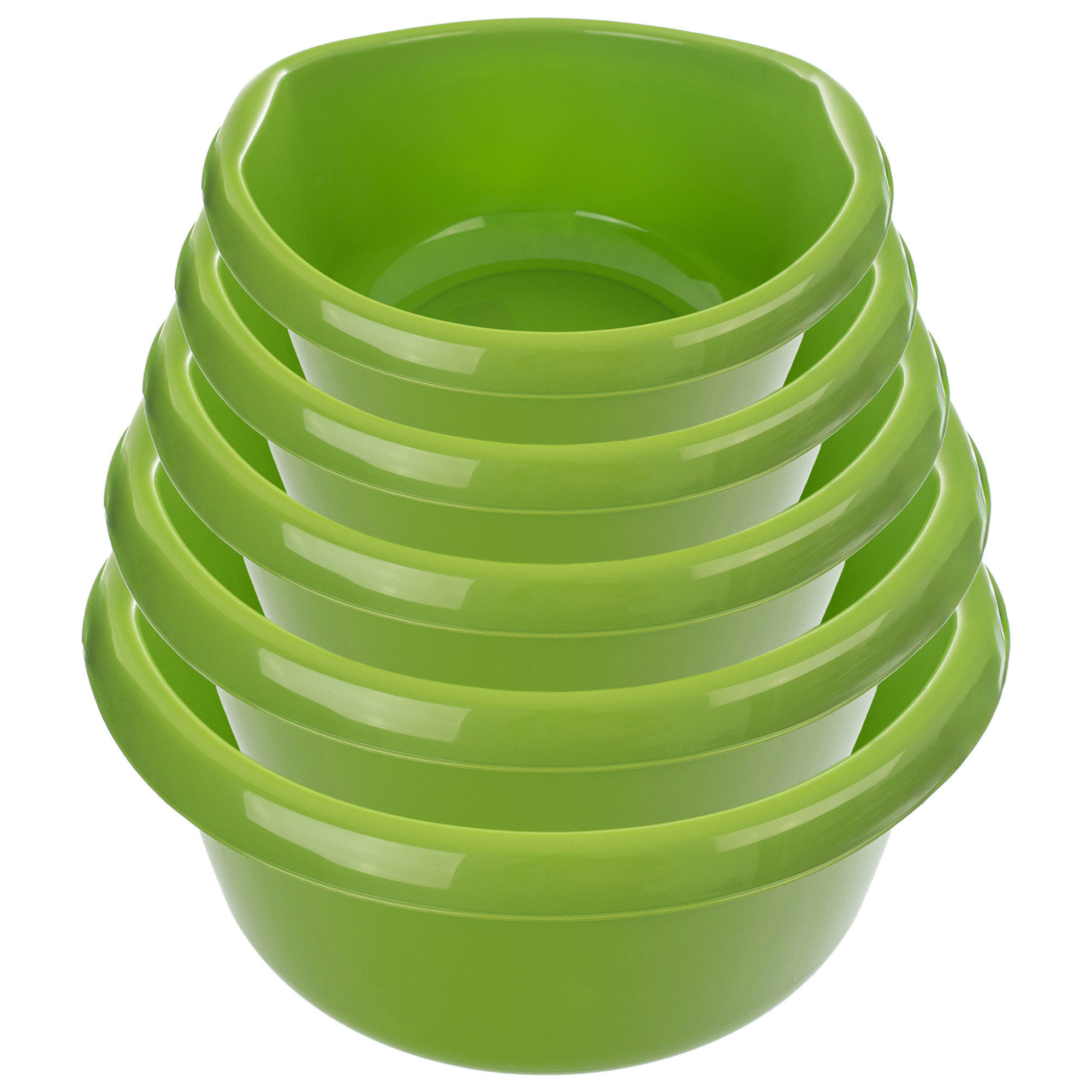 Miednica plastikowa z uchwytami Treix 15L zielona