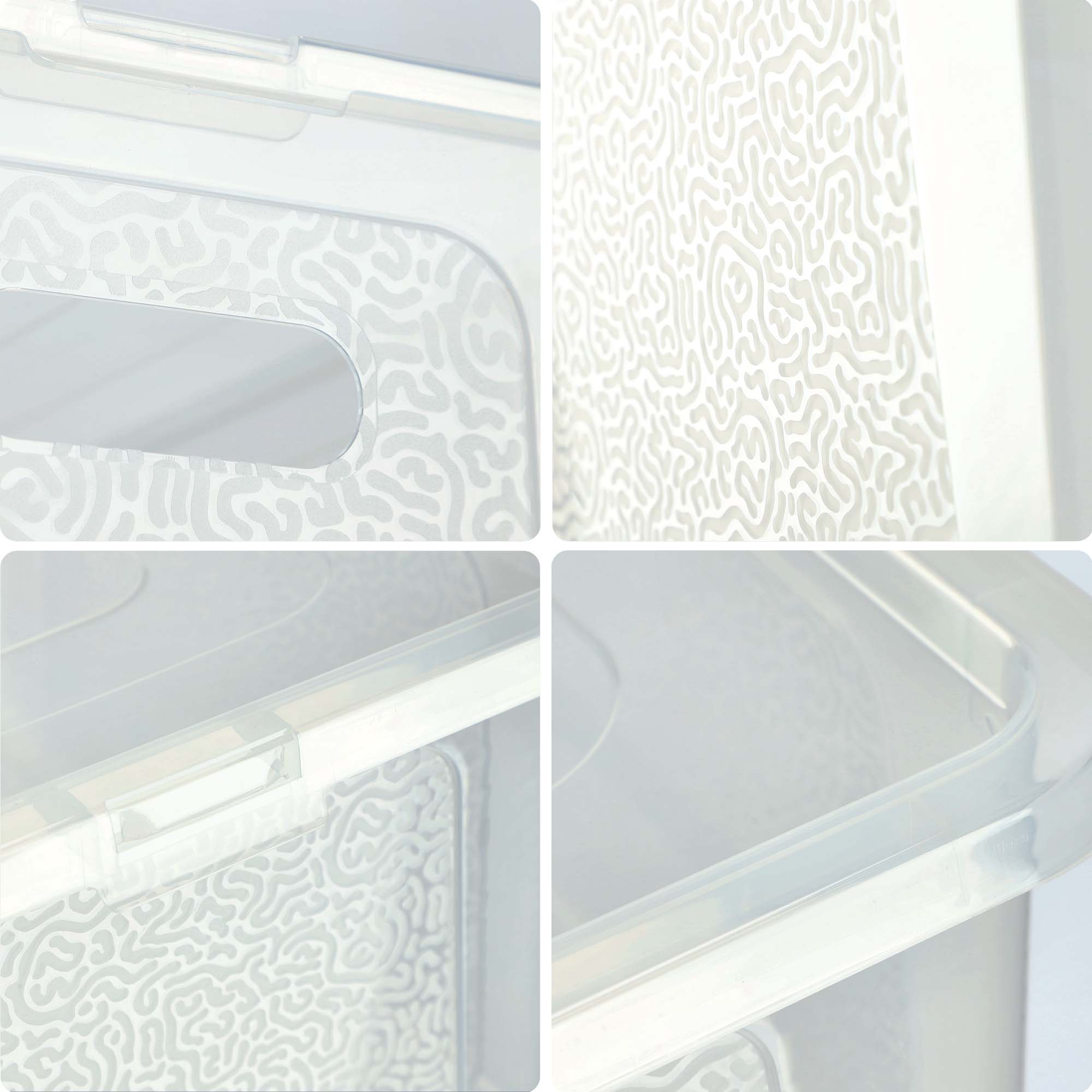 Pojemnik z pokrywką do przechowywania Dozza 10L bezbarwny