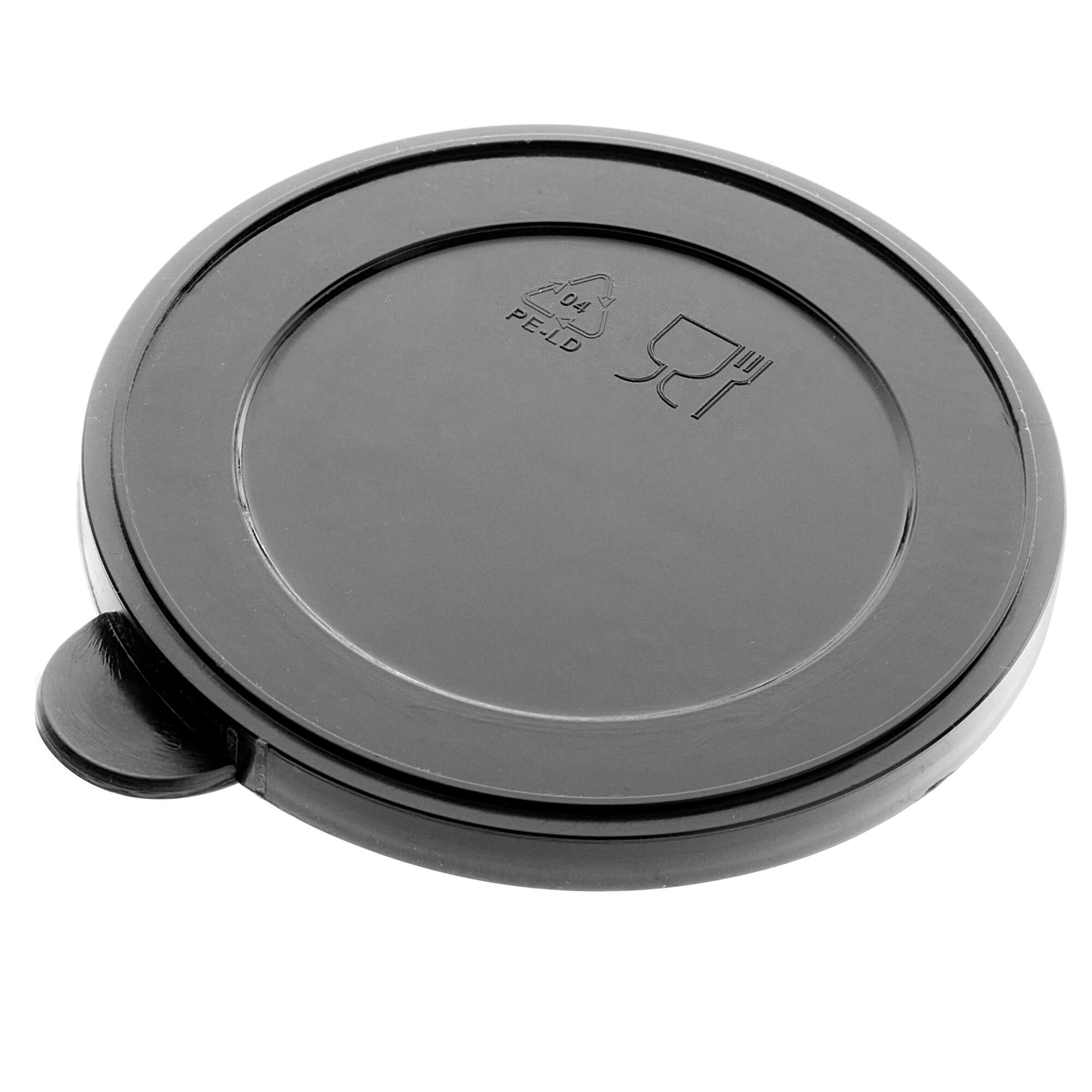 Zestaw pokrywek na puszki Oizon 73mm czarny 6 szt.