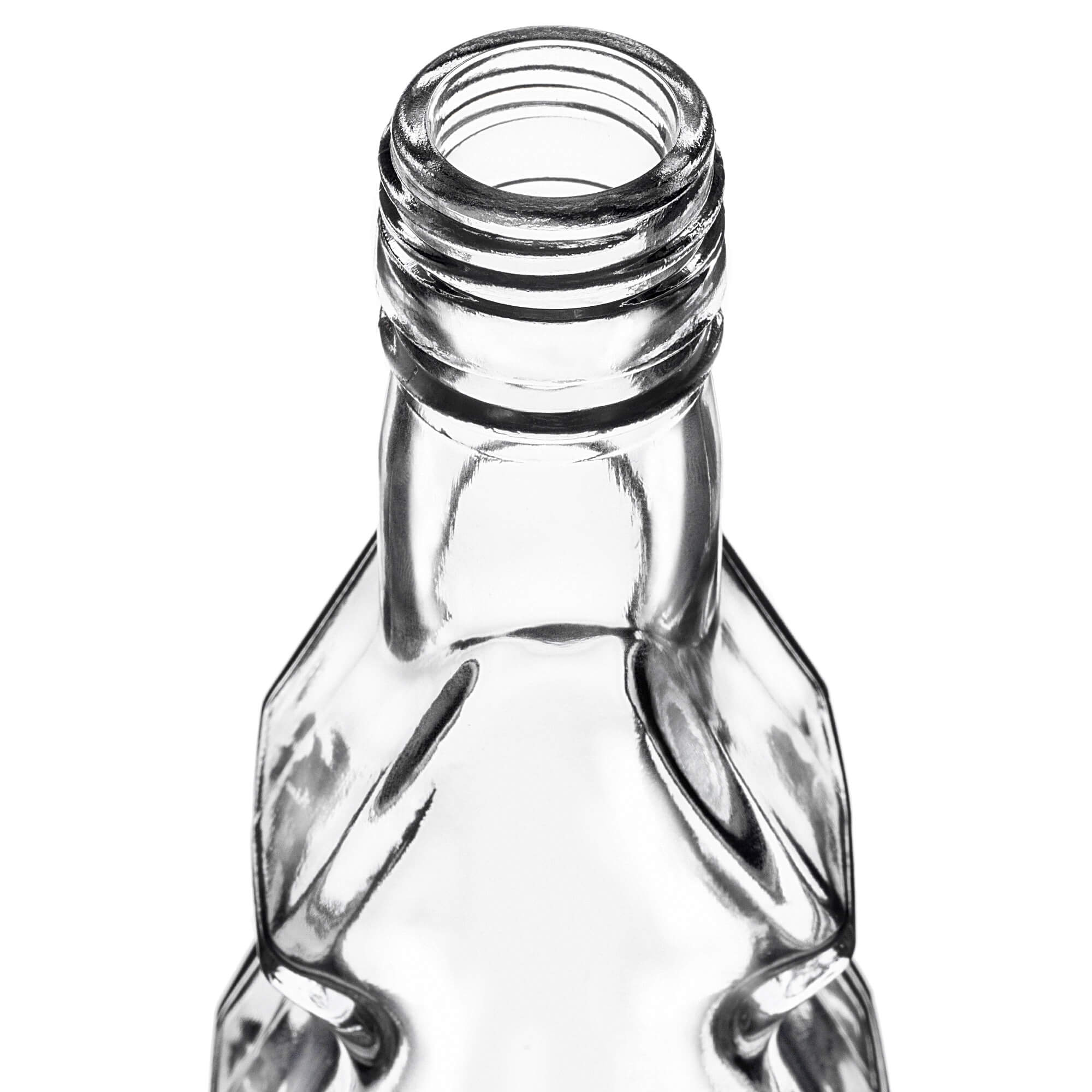 Szklana butelka choinka Enna 200ml z białą zakrętką 1 szt.