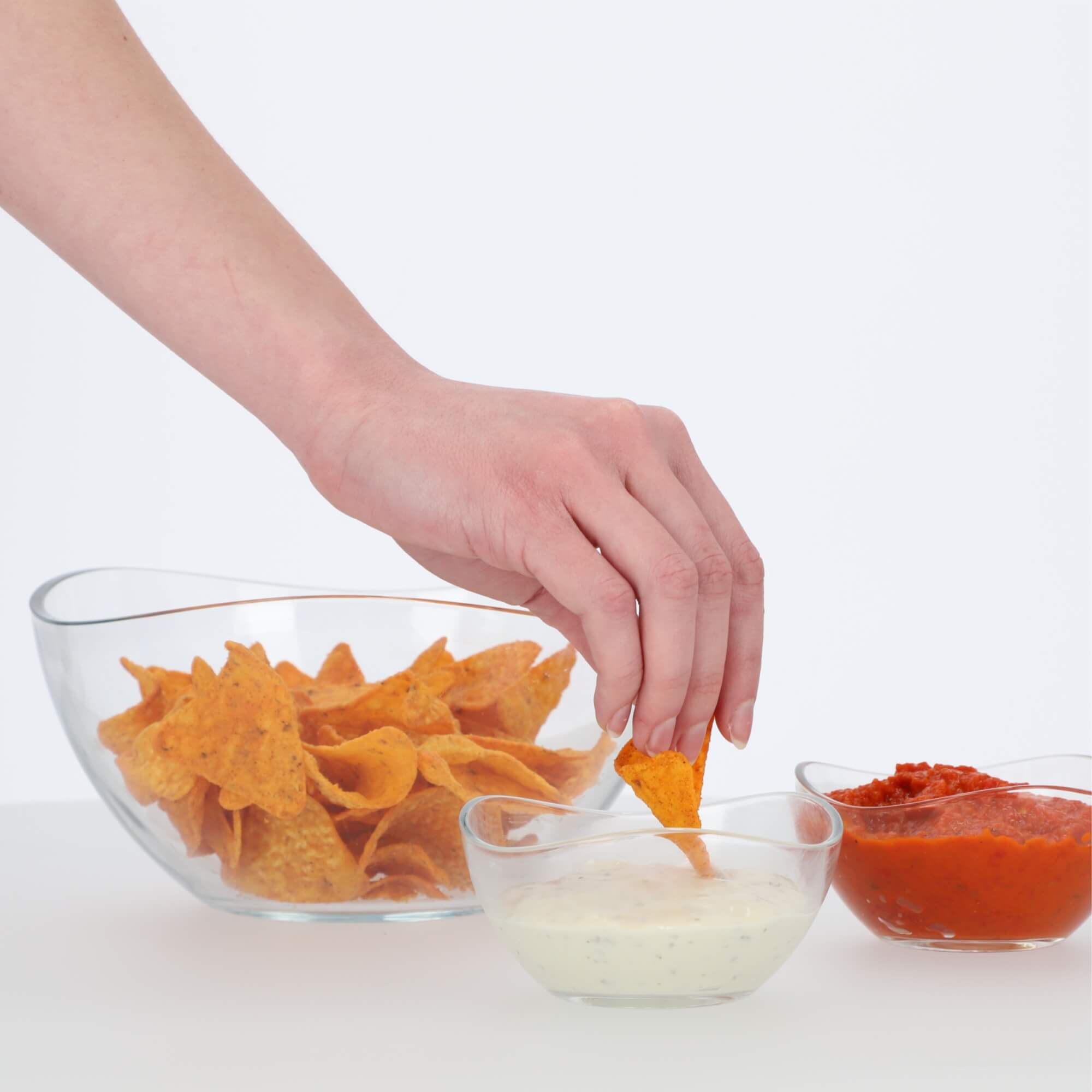 Szklana salaterka 20 x 10 cm. 2 szt.