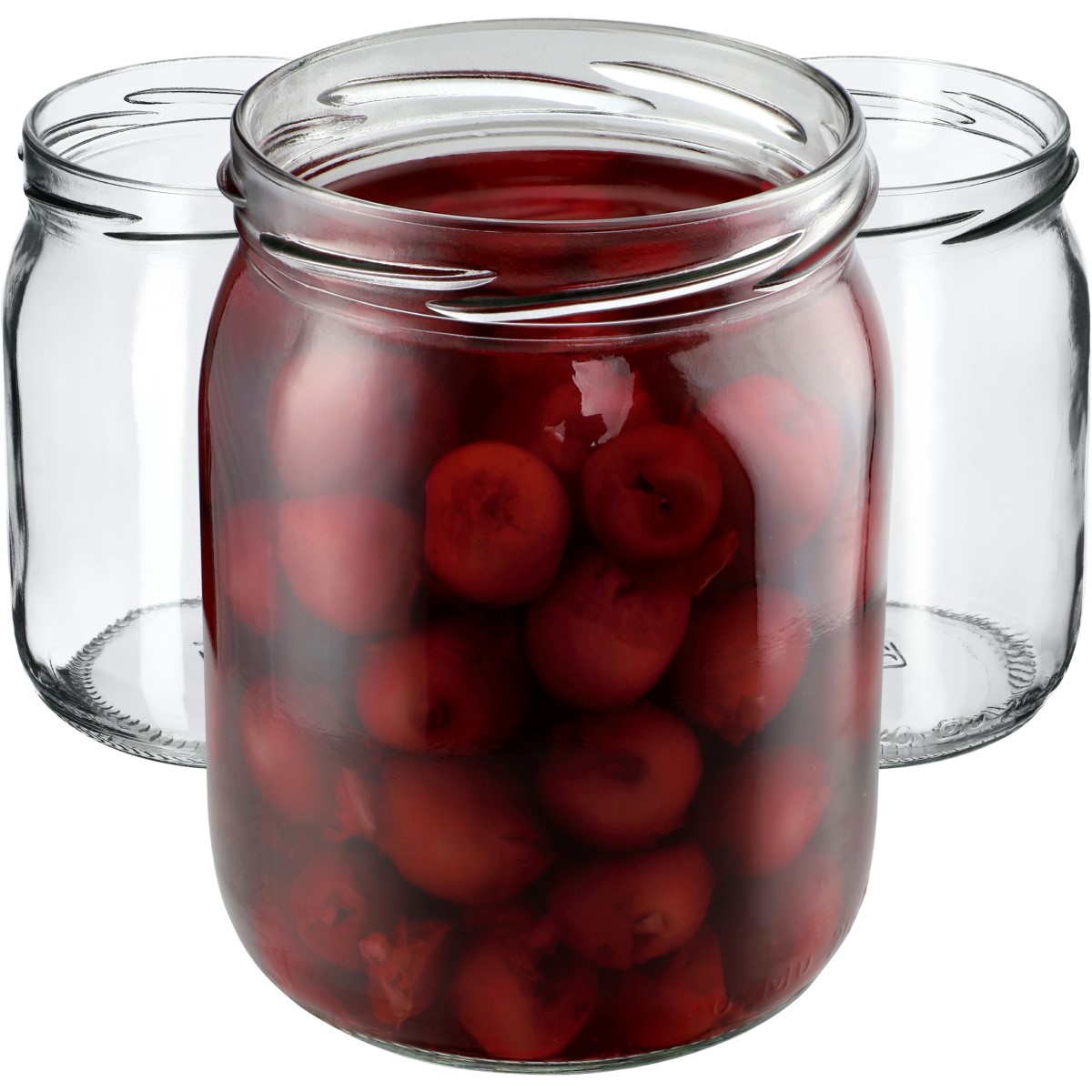 Szklane słoiki Senna 540ml 24szt 82mm bez wieczka