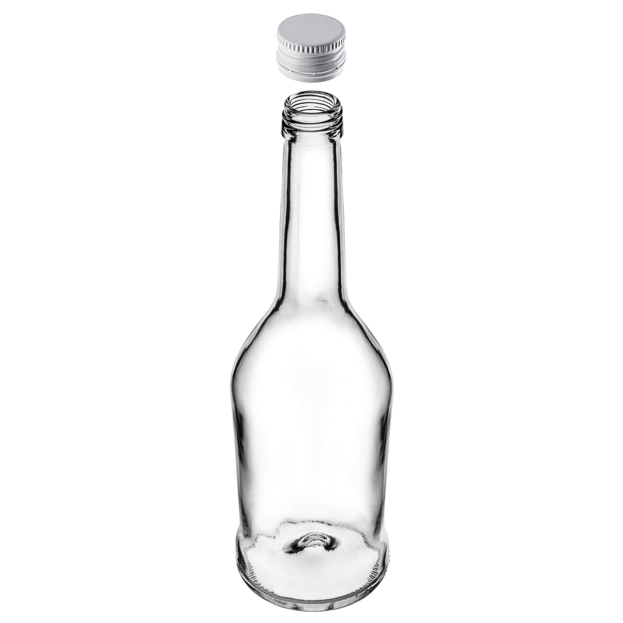 Szklana butelka na nalewkę Loiret 500ml z białą zakrętką 10 szt.