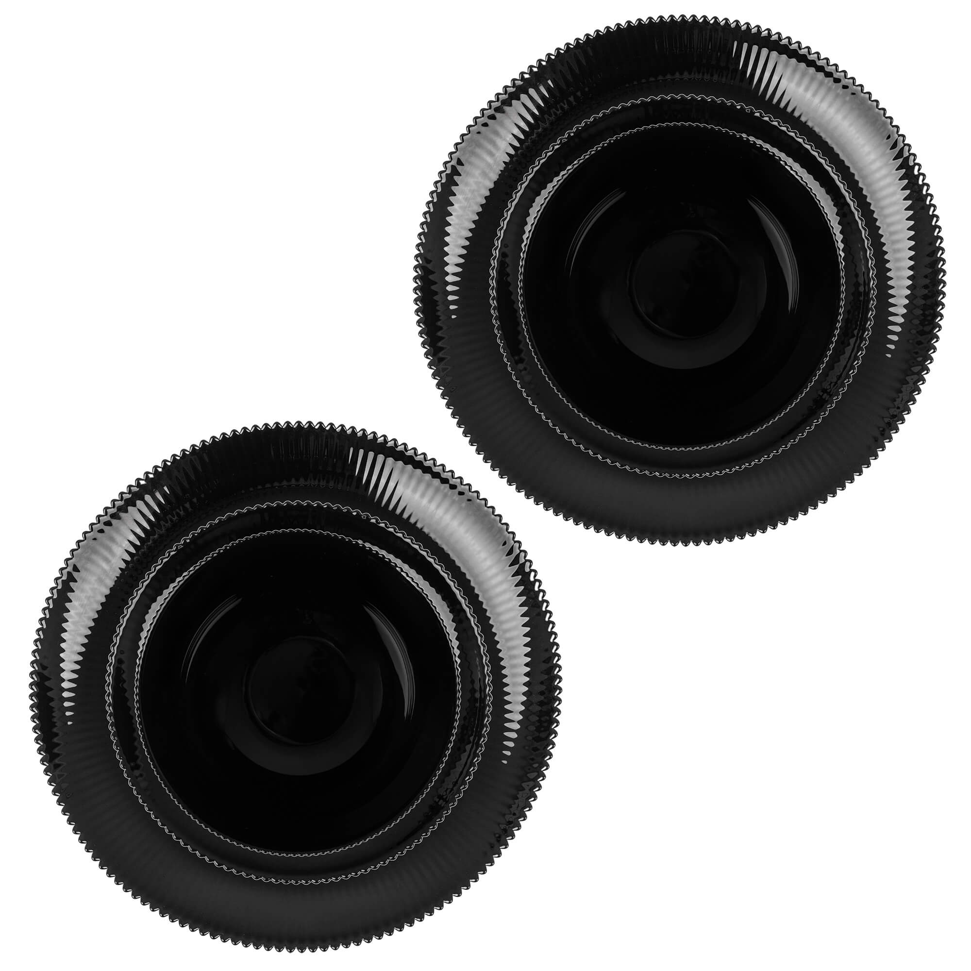 Zestaw obiadowy Regno czarny 2 komplety