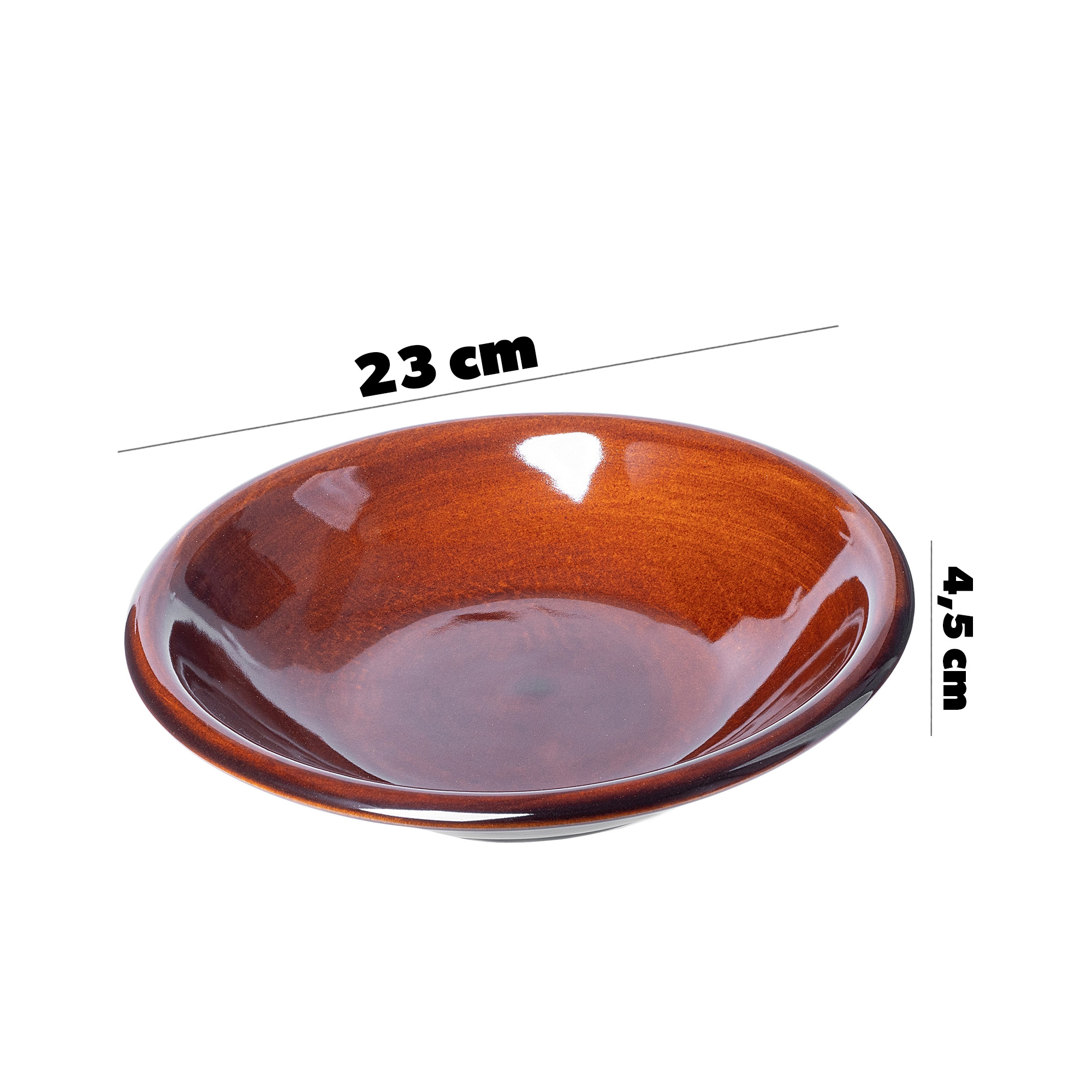 Talerz kamionkowy głęboki Olympia 23 cm