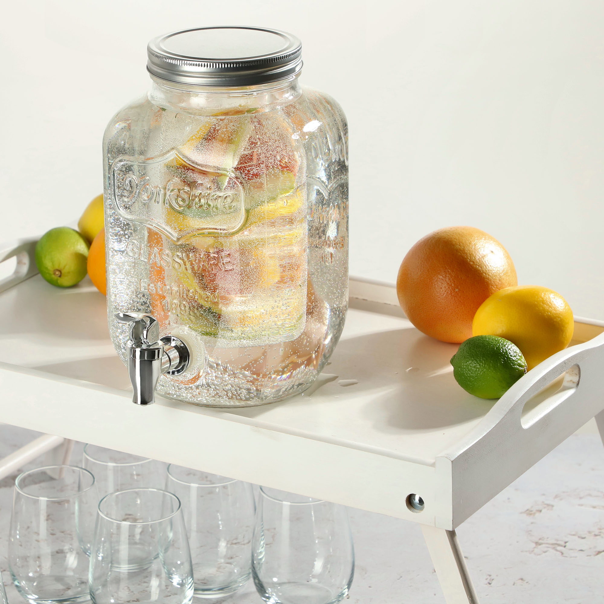 Słój z kranikiem 4L na lemoniadę i wkładem Rodez