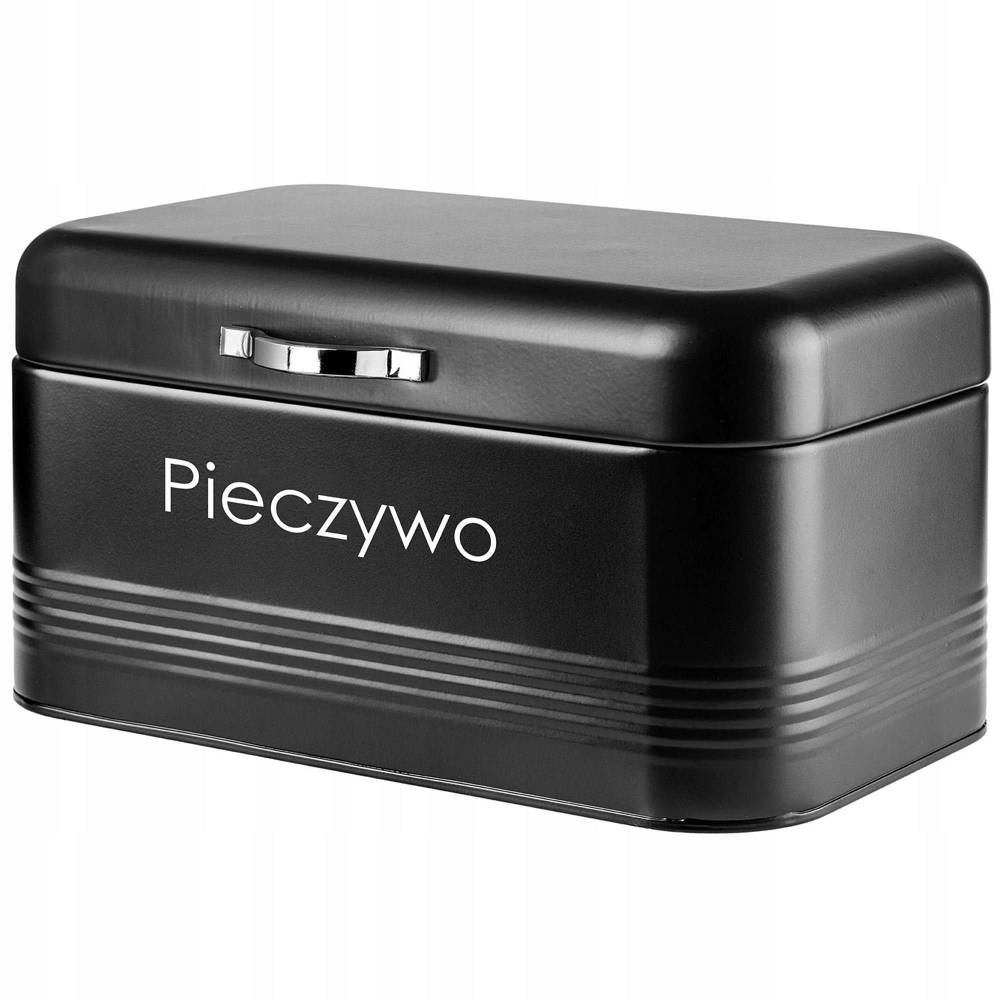 Zestaw pojemników Tufo na chleb, kawę, herbatę i cukier, czarny