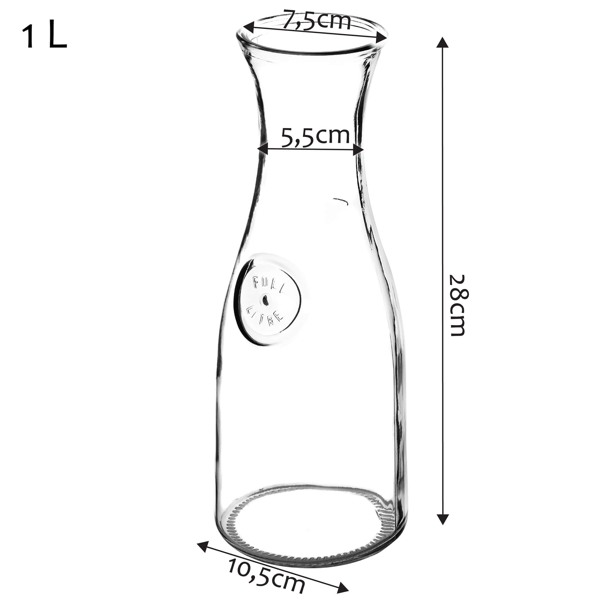 Szklana karafka do soku i zimnych napojów 1L