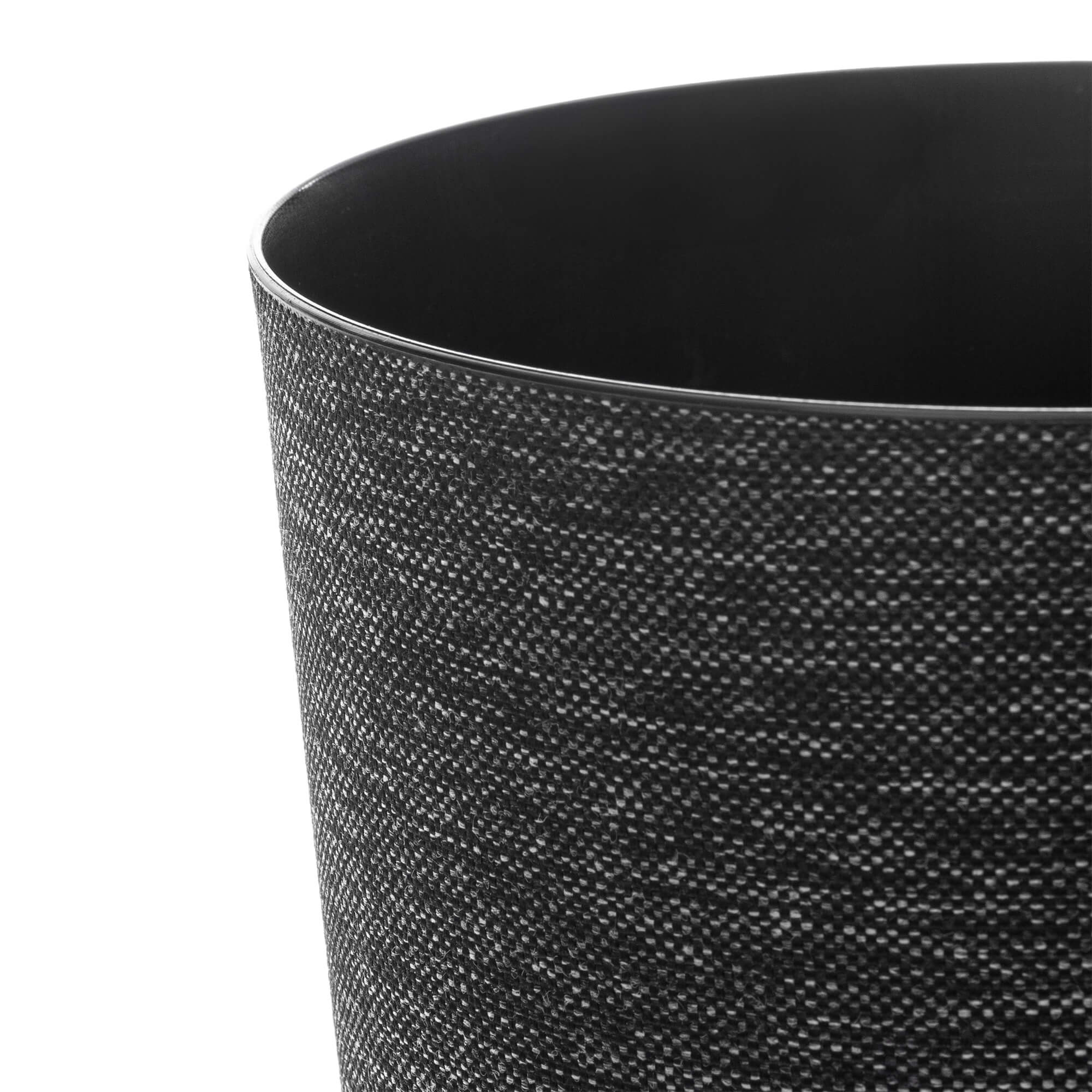 Doniczka osłonka Pebris 19cm czarna