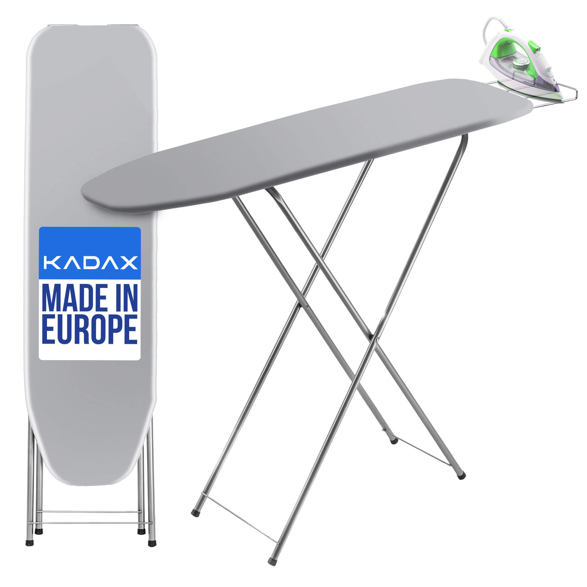 Deska do prasowania Habo, 104 x 30 cm szara z uchwytem