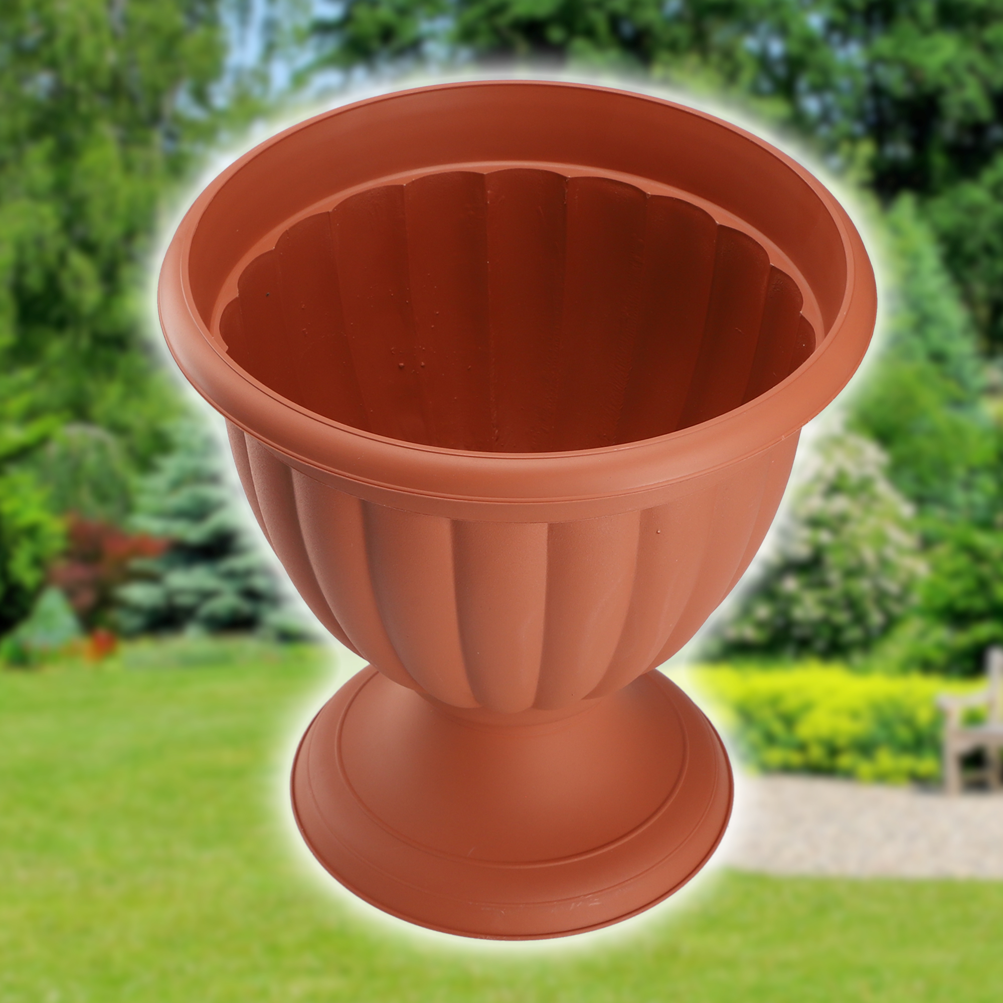 Doniczka gazonowa Suba 19 cm, terrakota