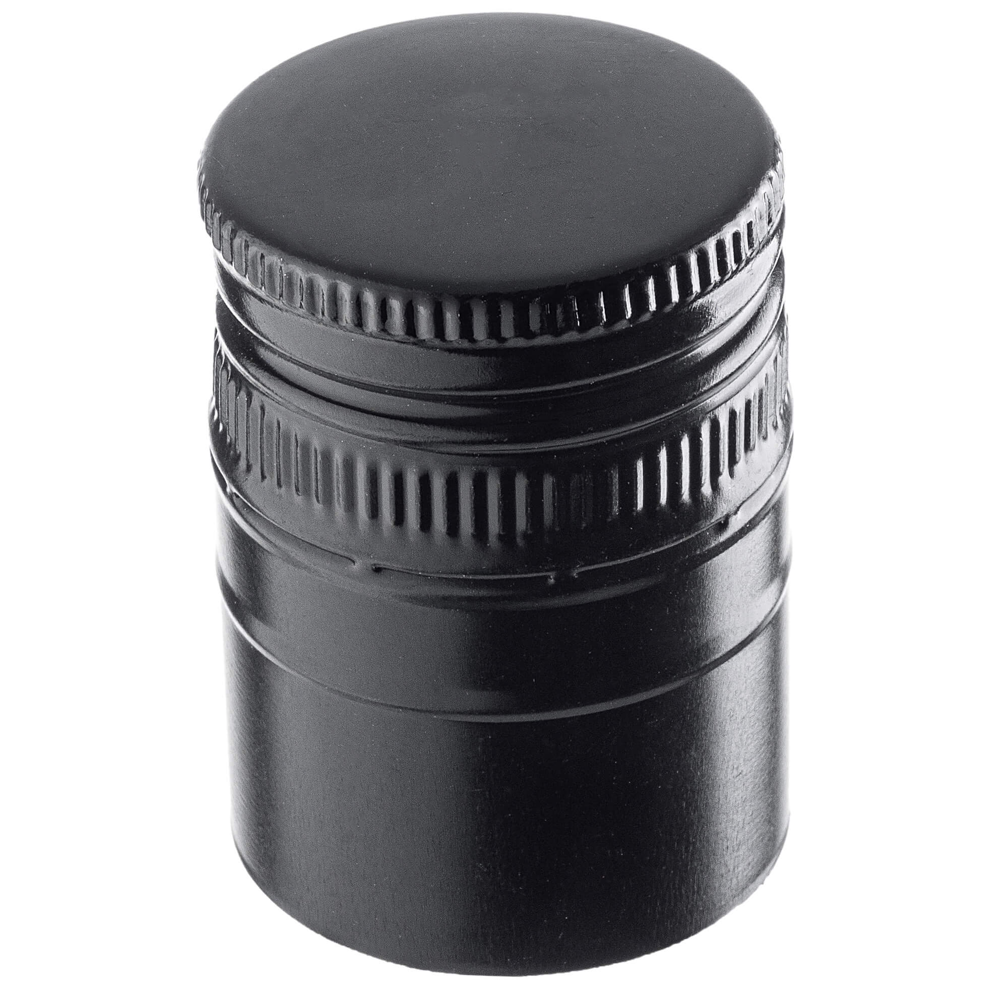 Aluminiowa zakrętka do butelek Annot fi 30mm długa czarna 100 szt.