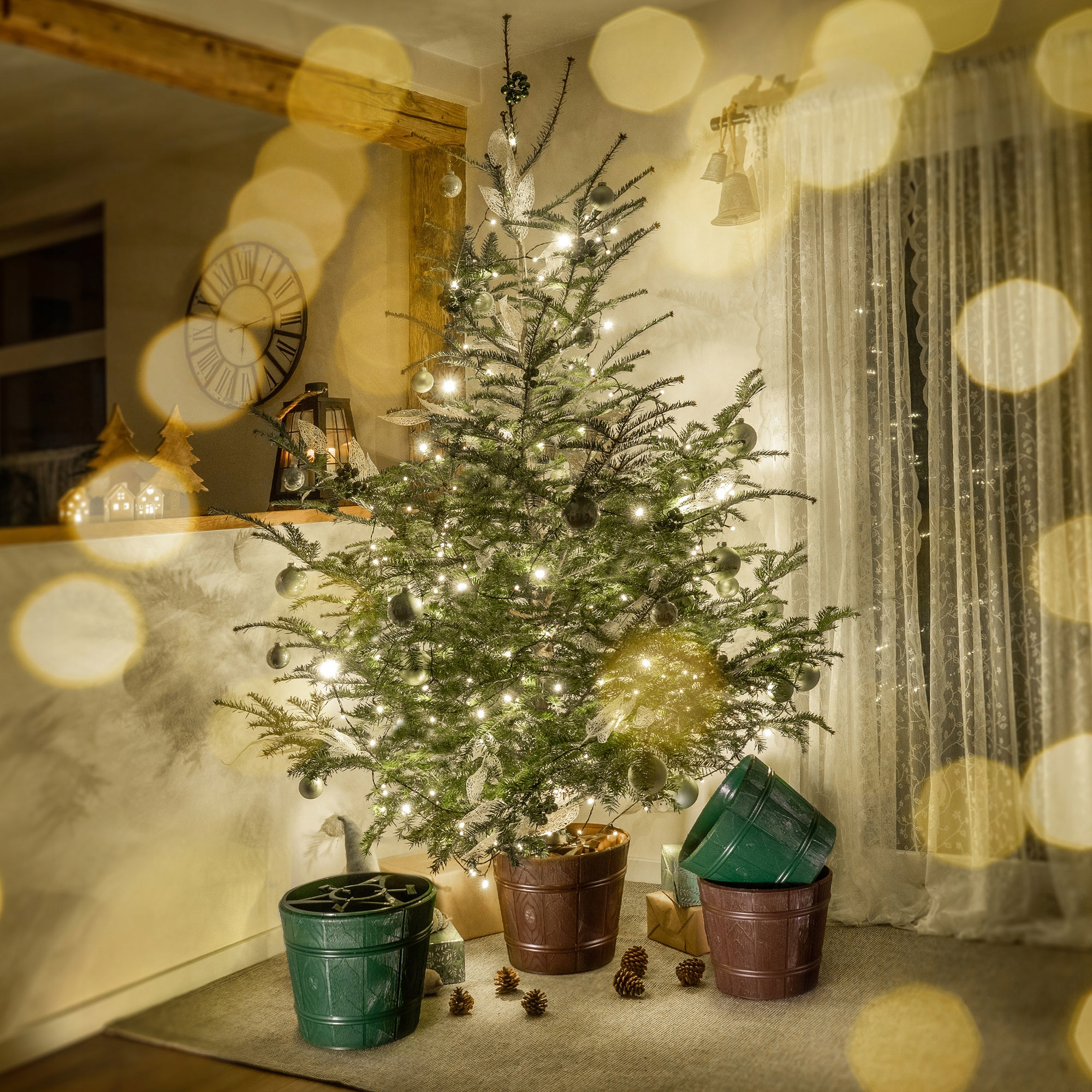 Stojak na choinkę Taden 33cm zielony