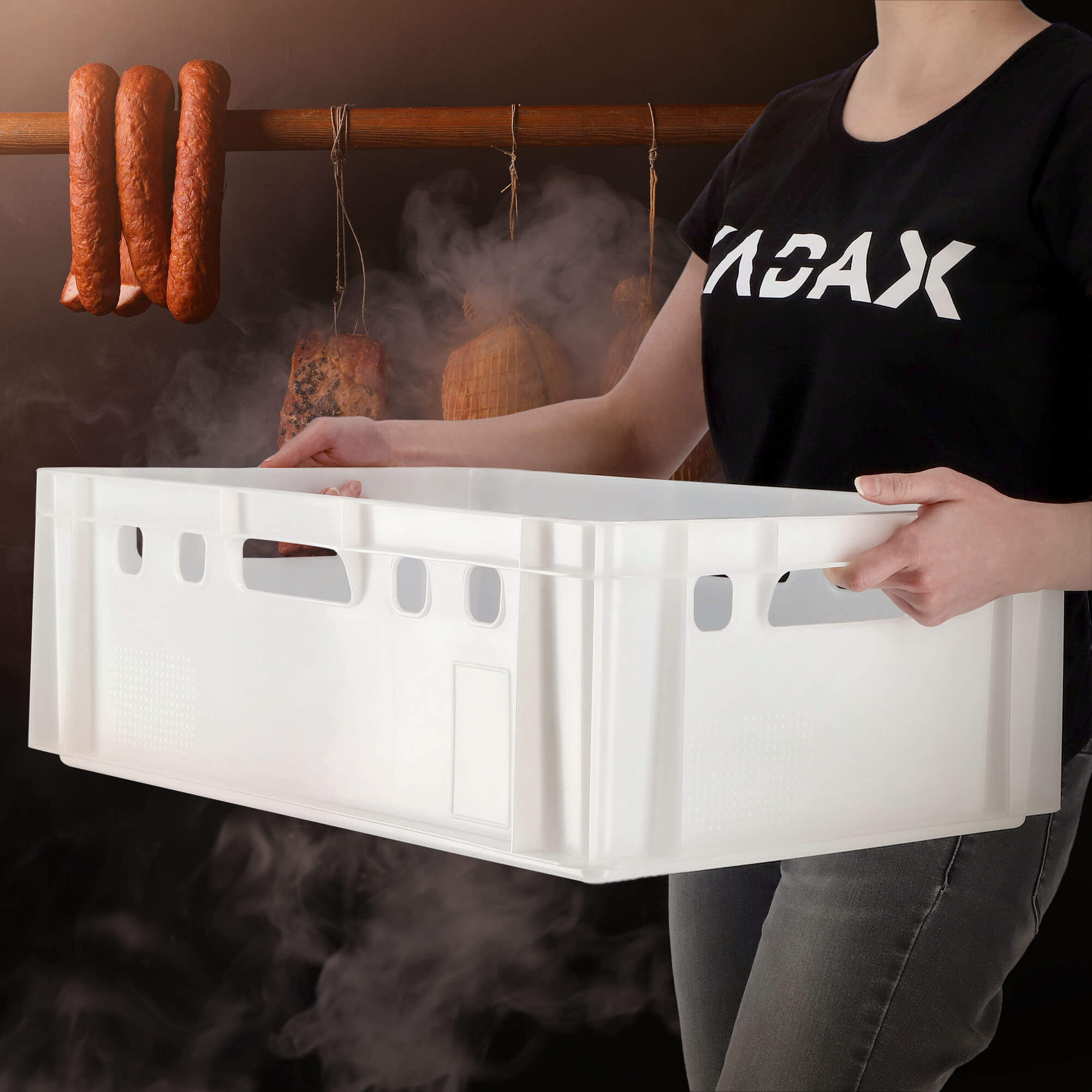 Transporter na mięso Cabris 40L biały