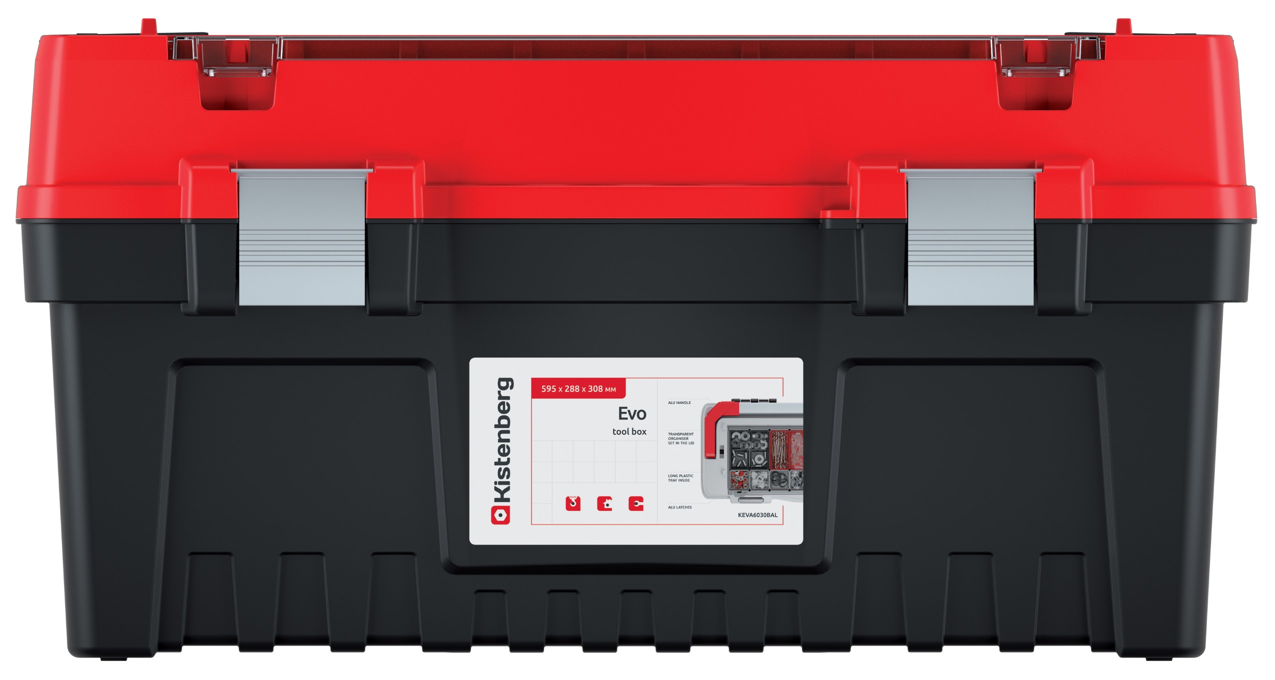 KISTENBERG Skrzynka narzędziowa Evo 60 B AL 24 - KEVA6030BAL - czerwony