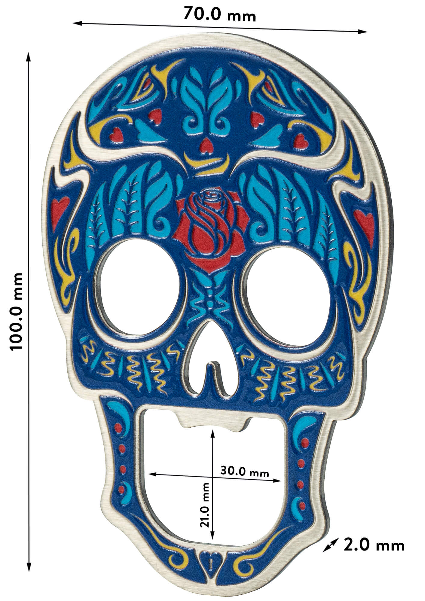 Otwieracz do butelek Mezel niebieski