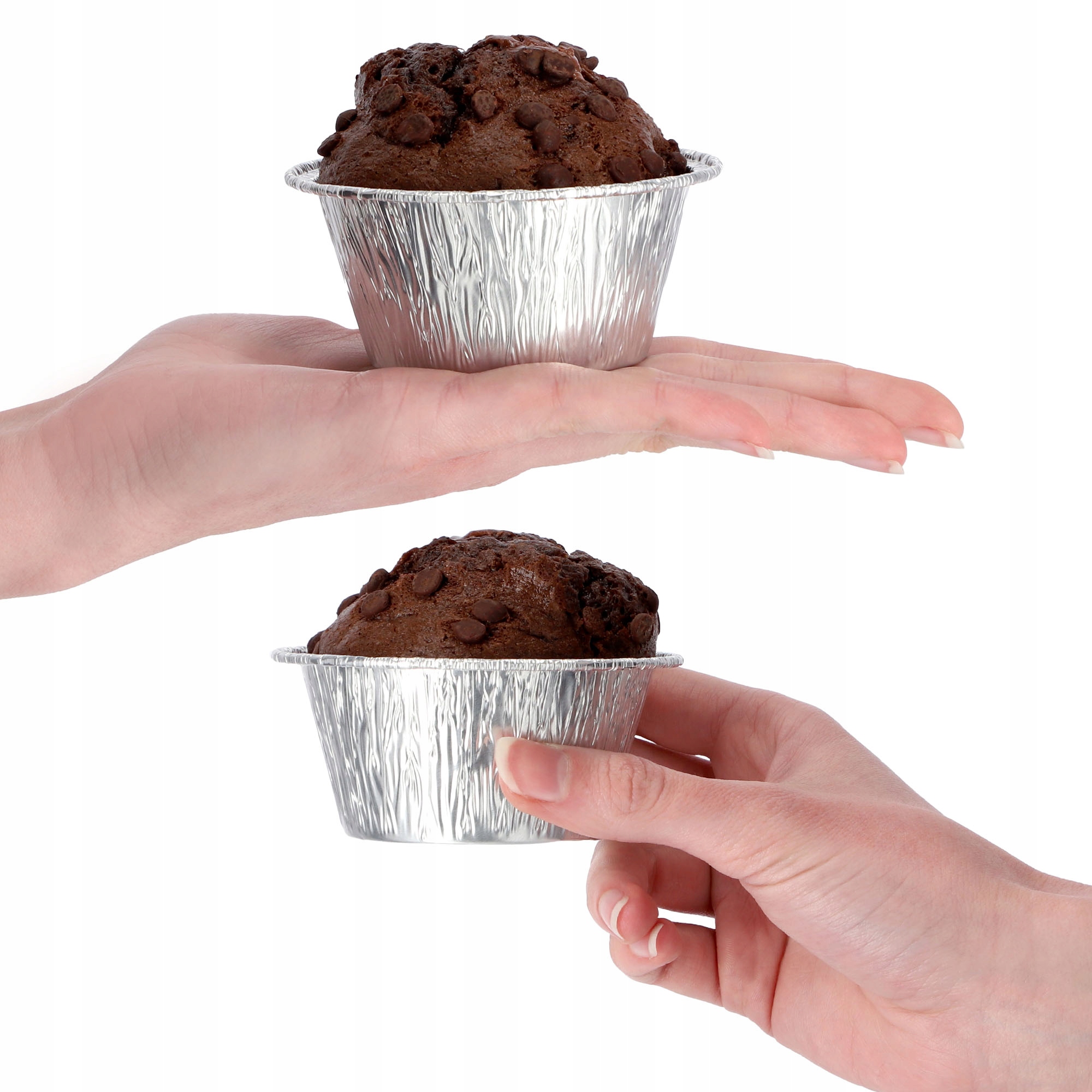 Foremki aluminiowe na muffinki Ravi 12 szt.
