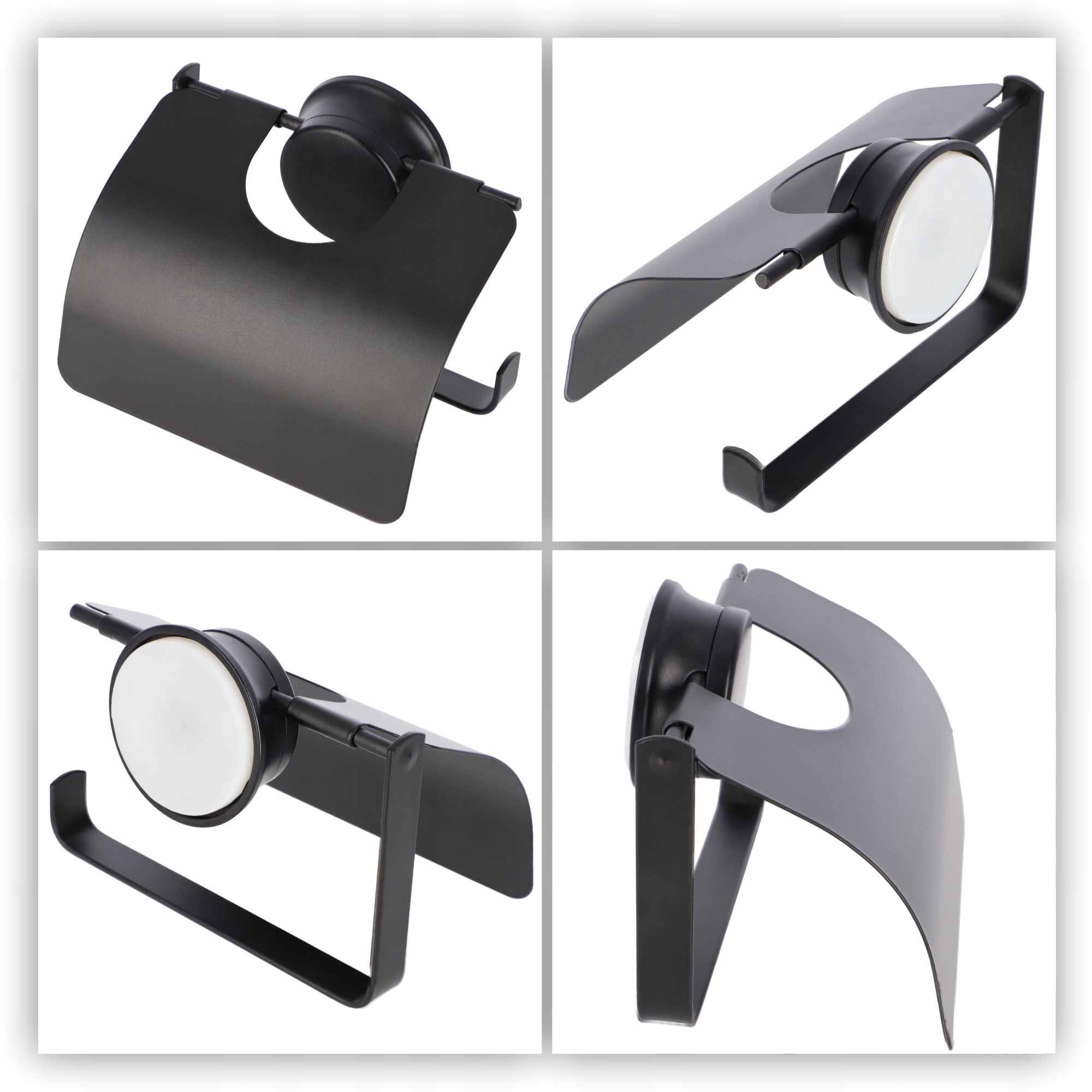 Zestaw łazienkowy półka łazienkowa + uchwyt na papier + haczyk