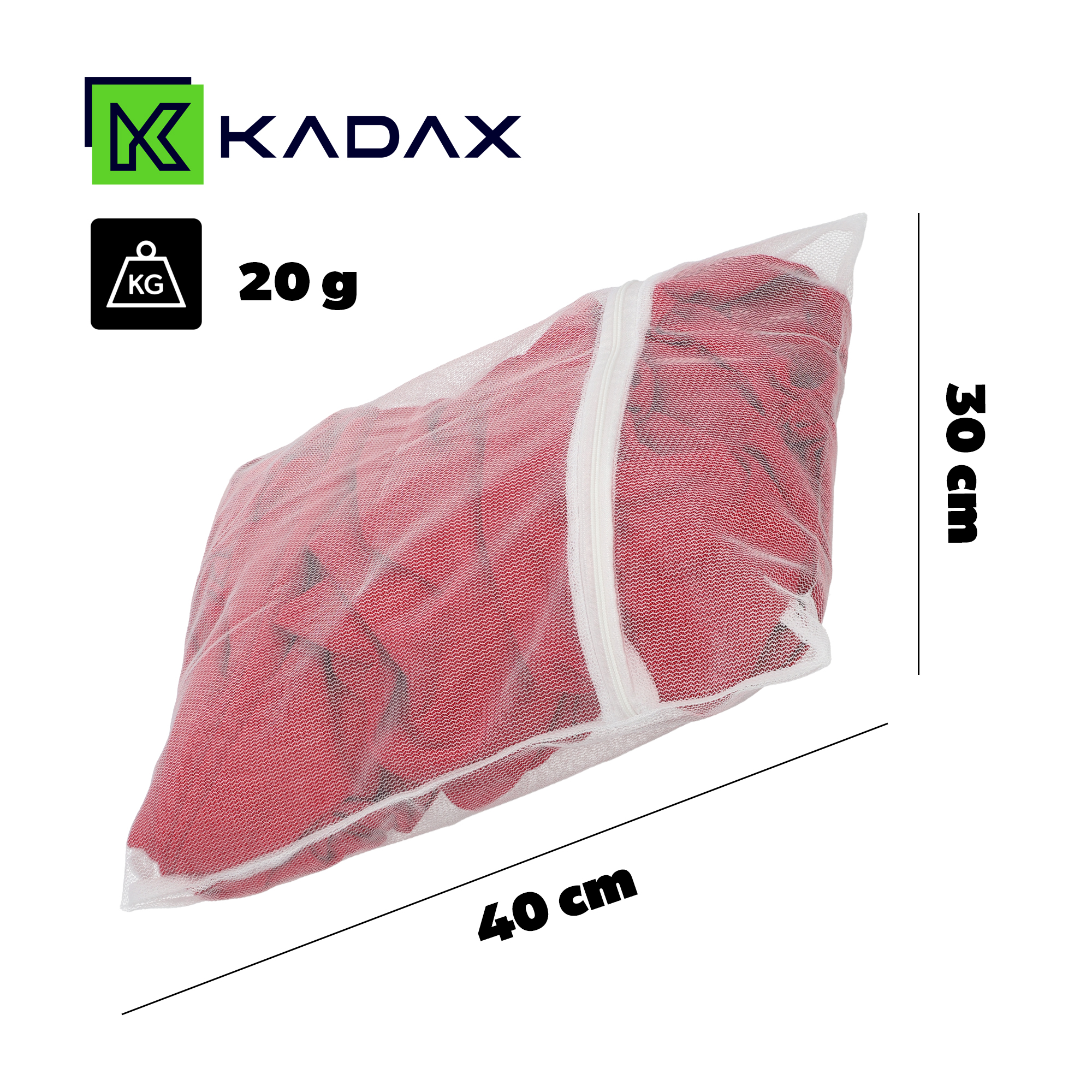 Torebka Avord na pranie ubrań i bielizny 40 x 30 cm