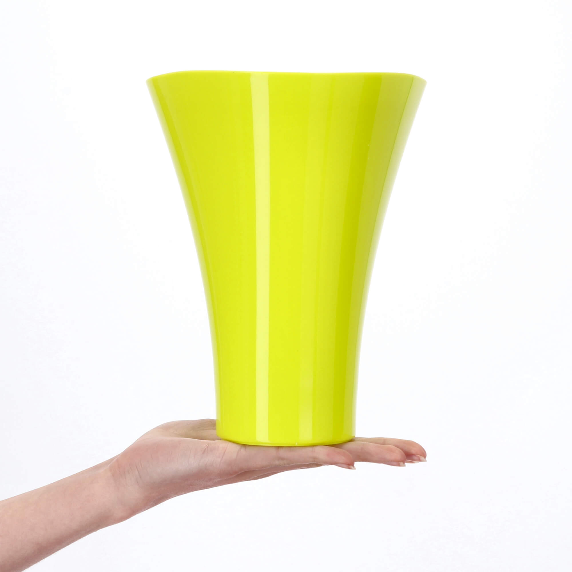 Doniczka na kwiaty Meria 17 cm, limonkowa