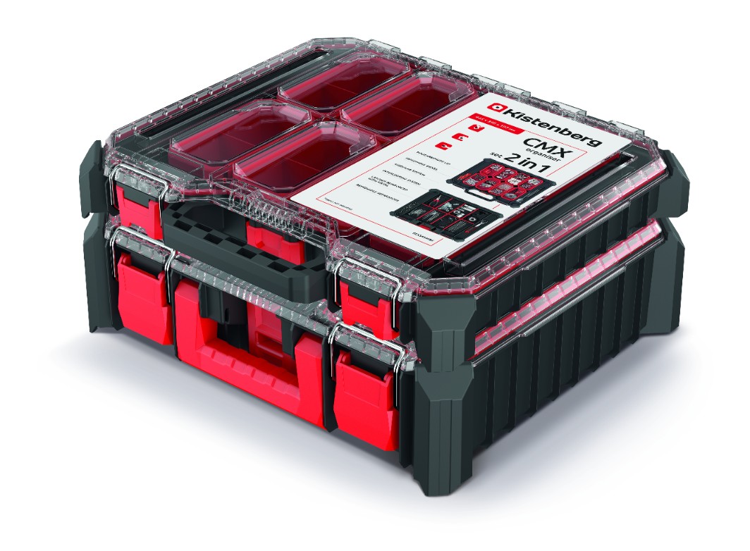 KISTENBERG Zestaw Organizerów CMX 45 BS niski - KCXS4540BS - czarny
