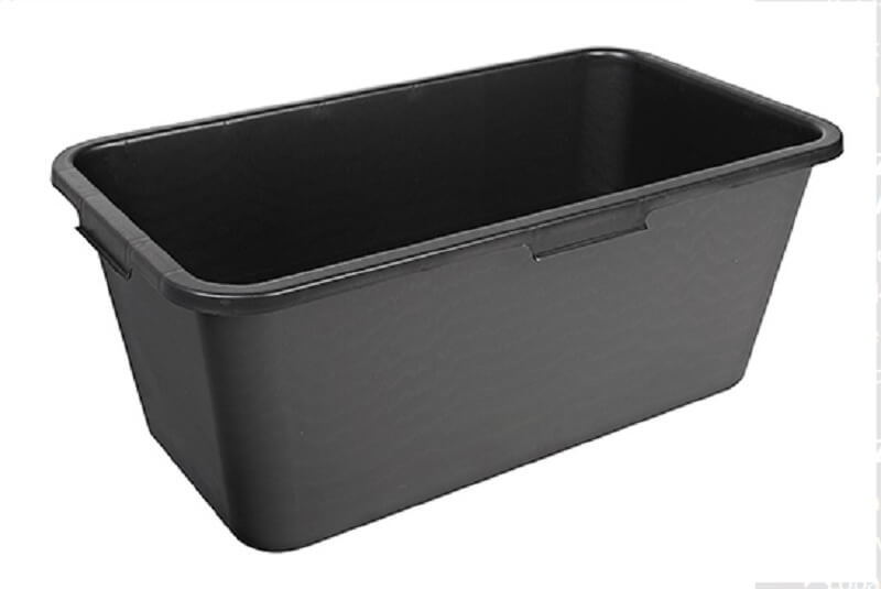 Kastra budowlana prostokątna Isna 80L, czarna