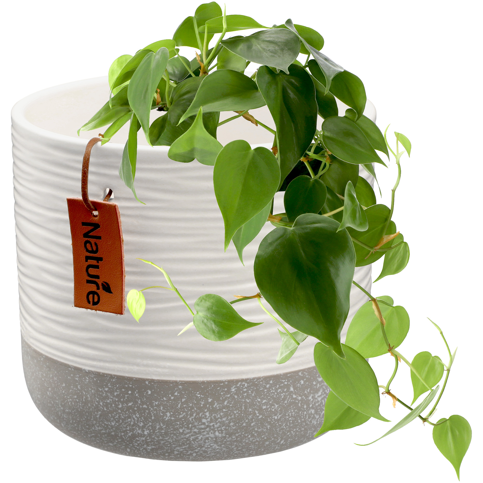 Osłonka ceramiczna Pokka 14 x 15 cm, biała