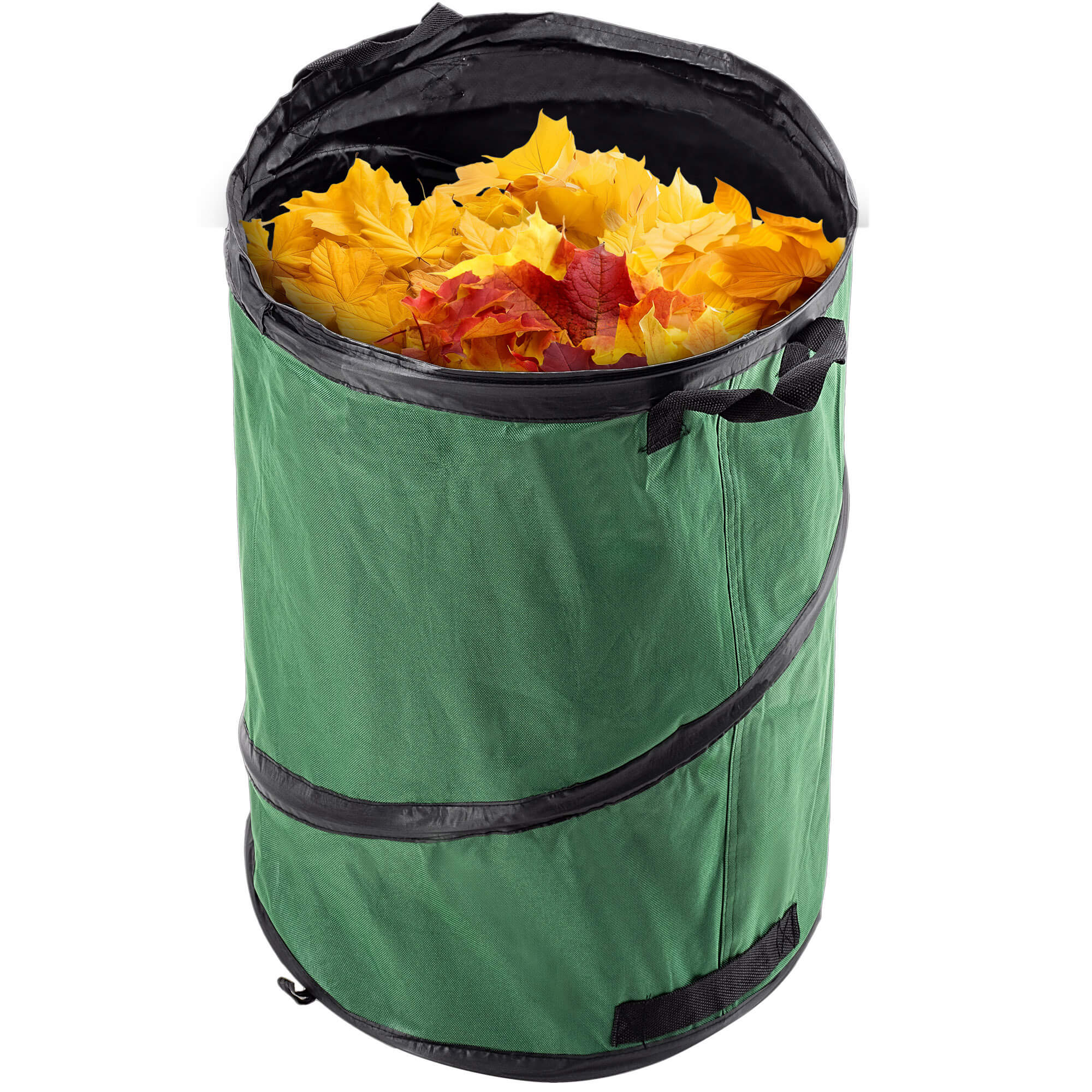 Składany kosz ogrodowy Vermenton 120L zielony