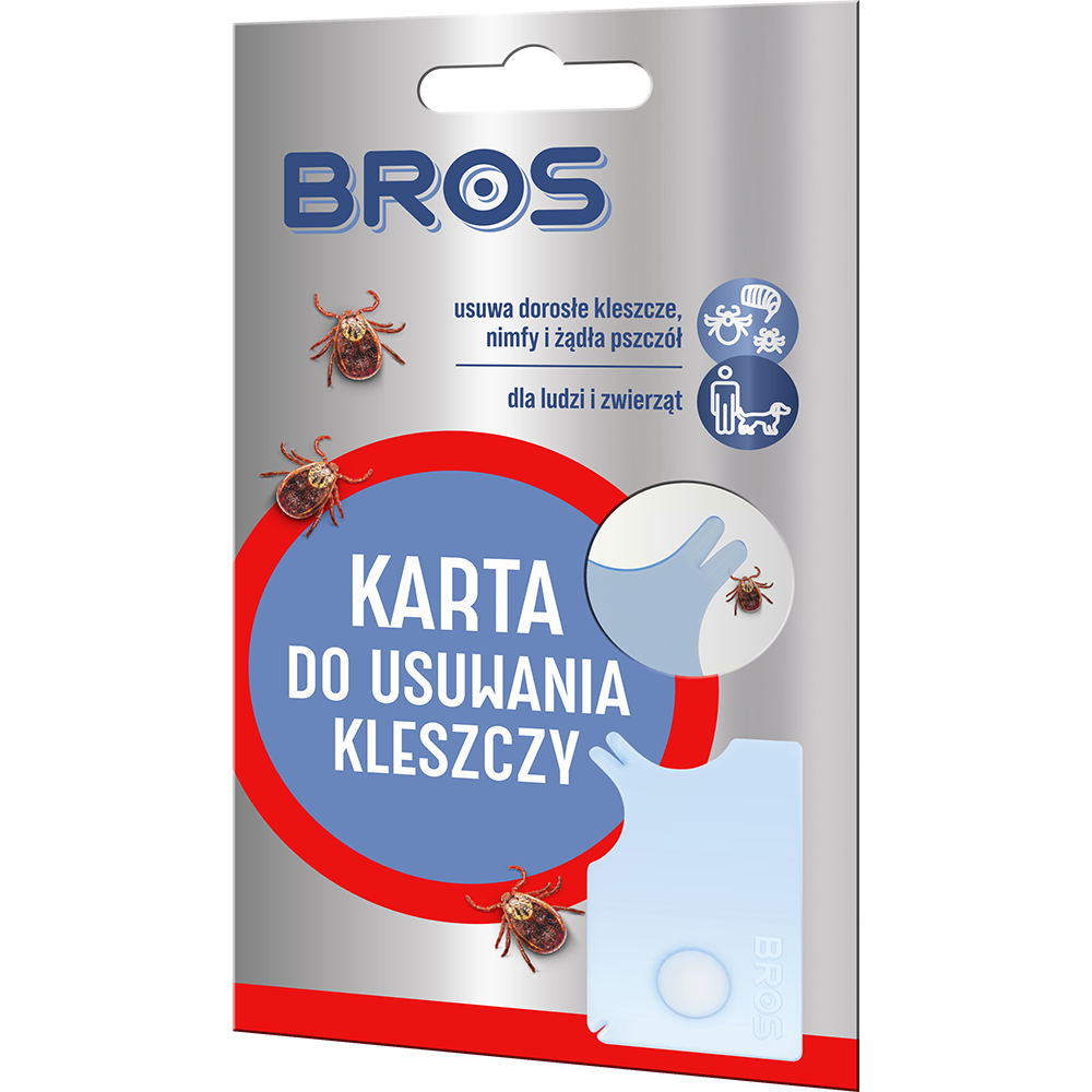 Bros Karta do usuwania kleszczy